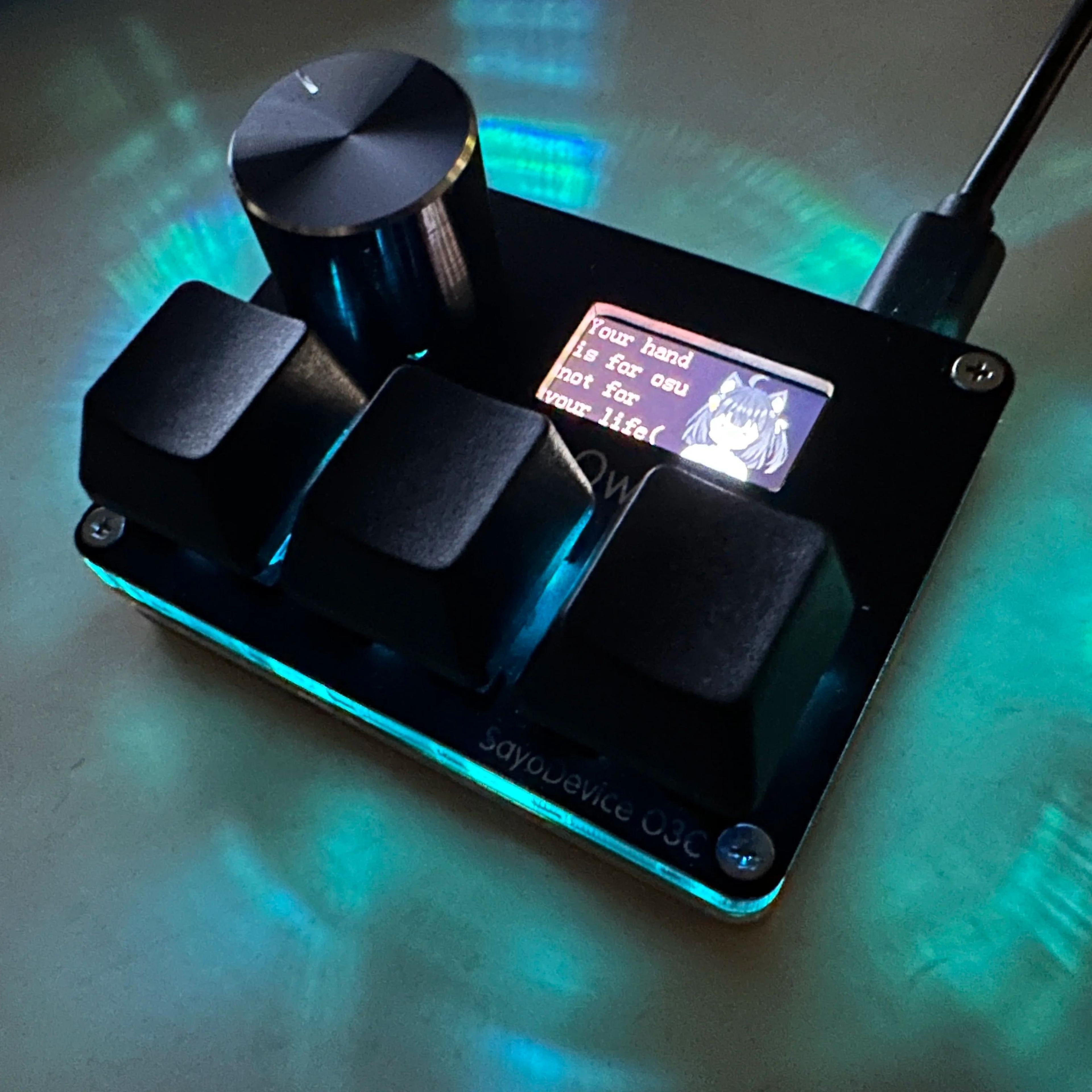 magnetic hall effect gaming keyboard with knob & copy shortcuts – osu o3c rapid trigger