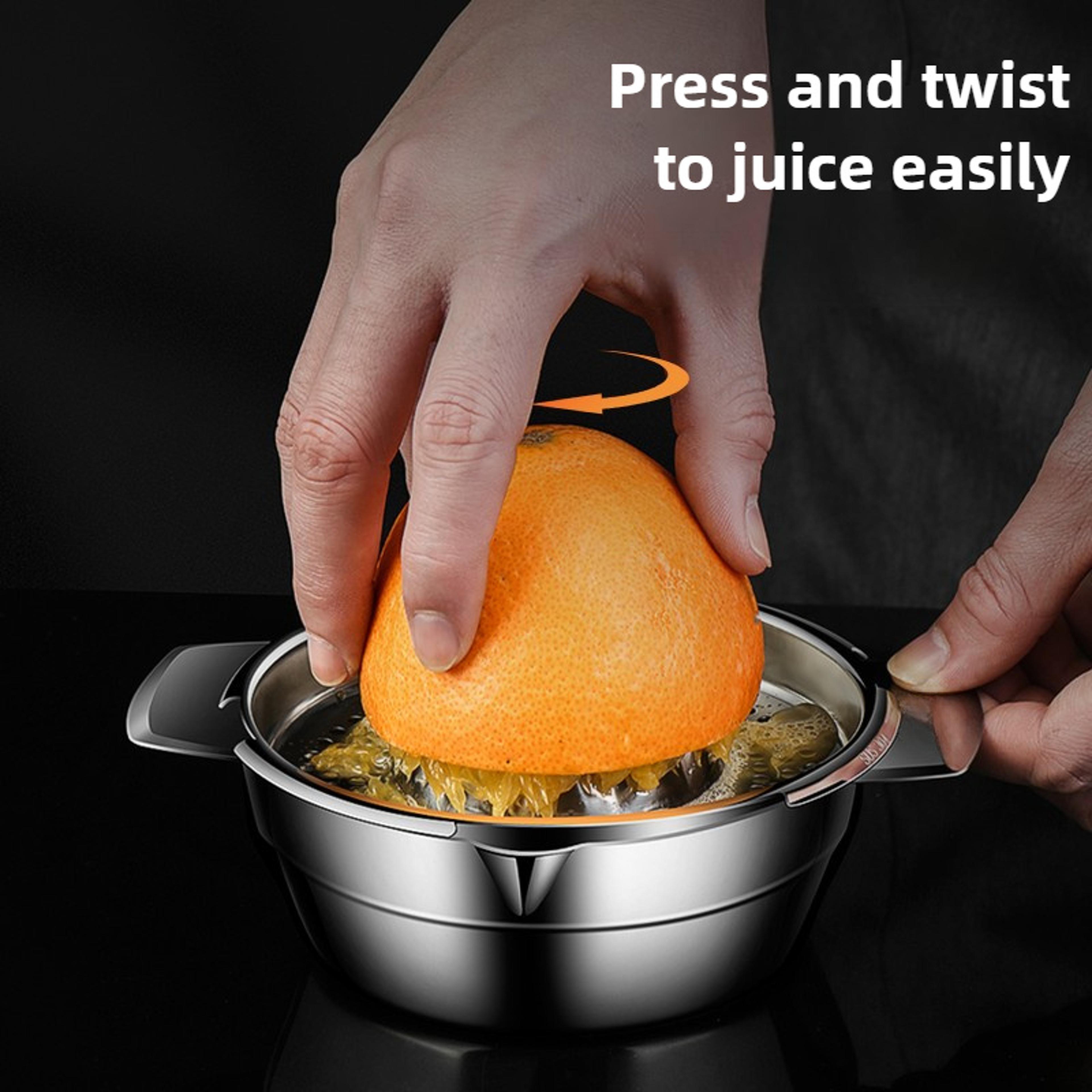 manual citrus juicer stainless steel lemon squeezer for fresh orange juice