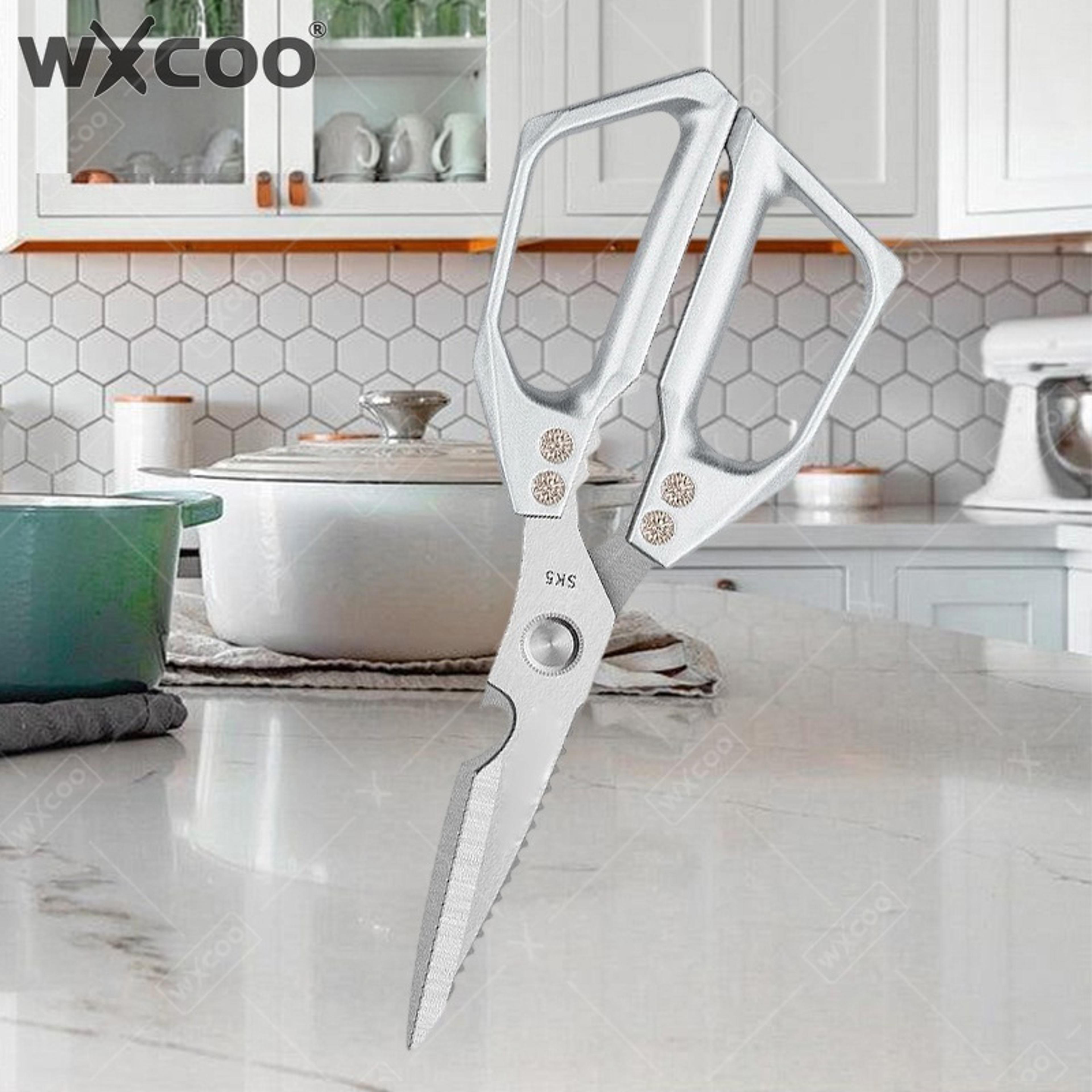 professional heavy duty kitchen scissors stainless steel food shears & poultry bone cutter