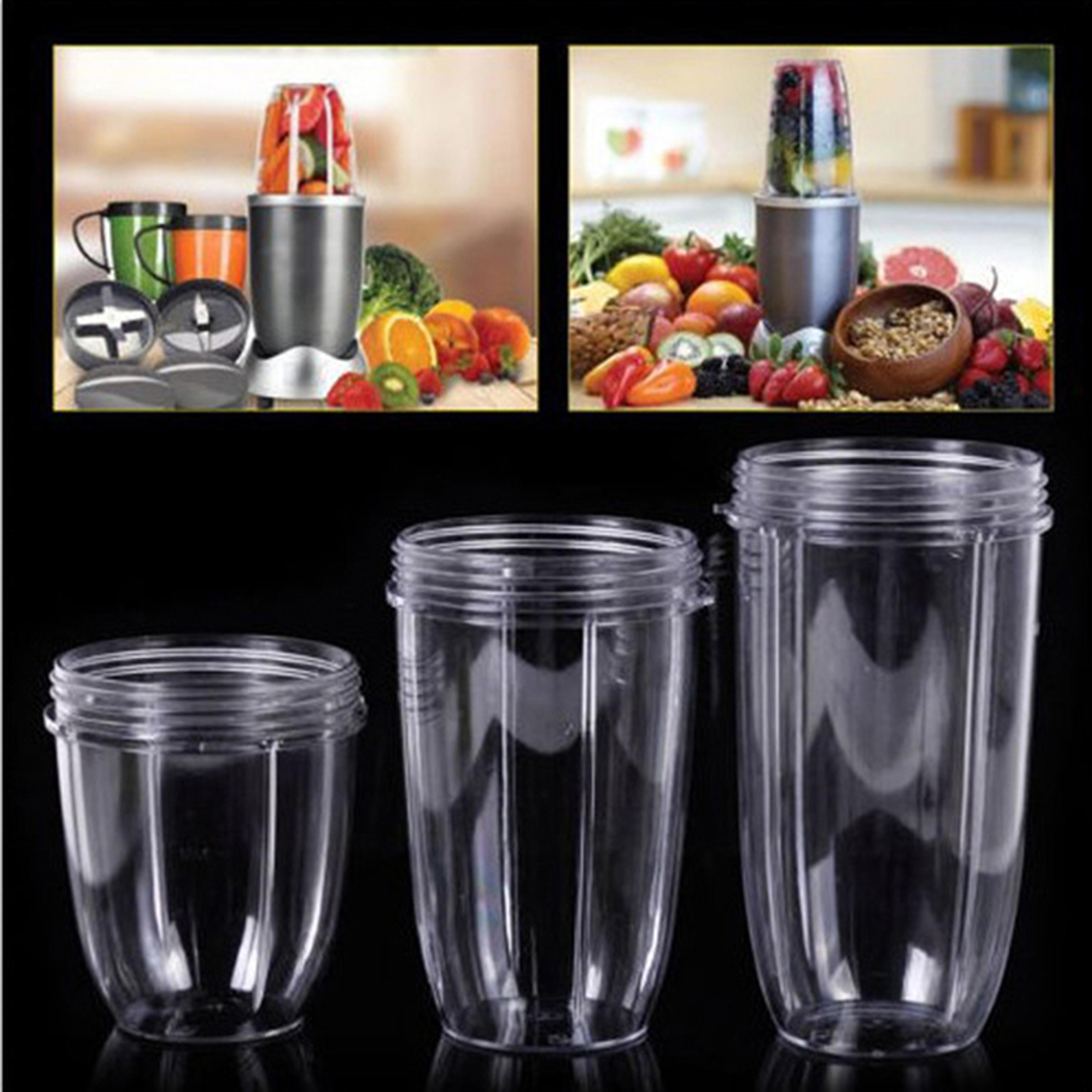 nutri bullet compatible replacement juicer cups clear set