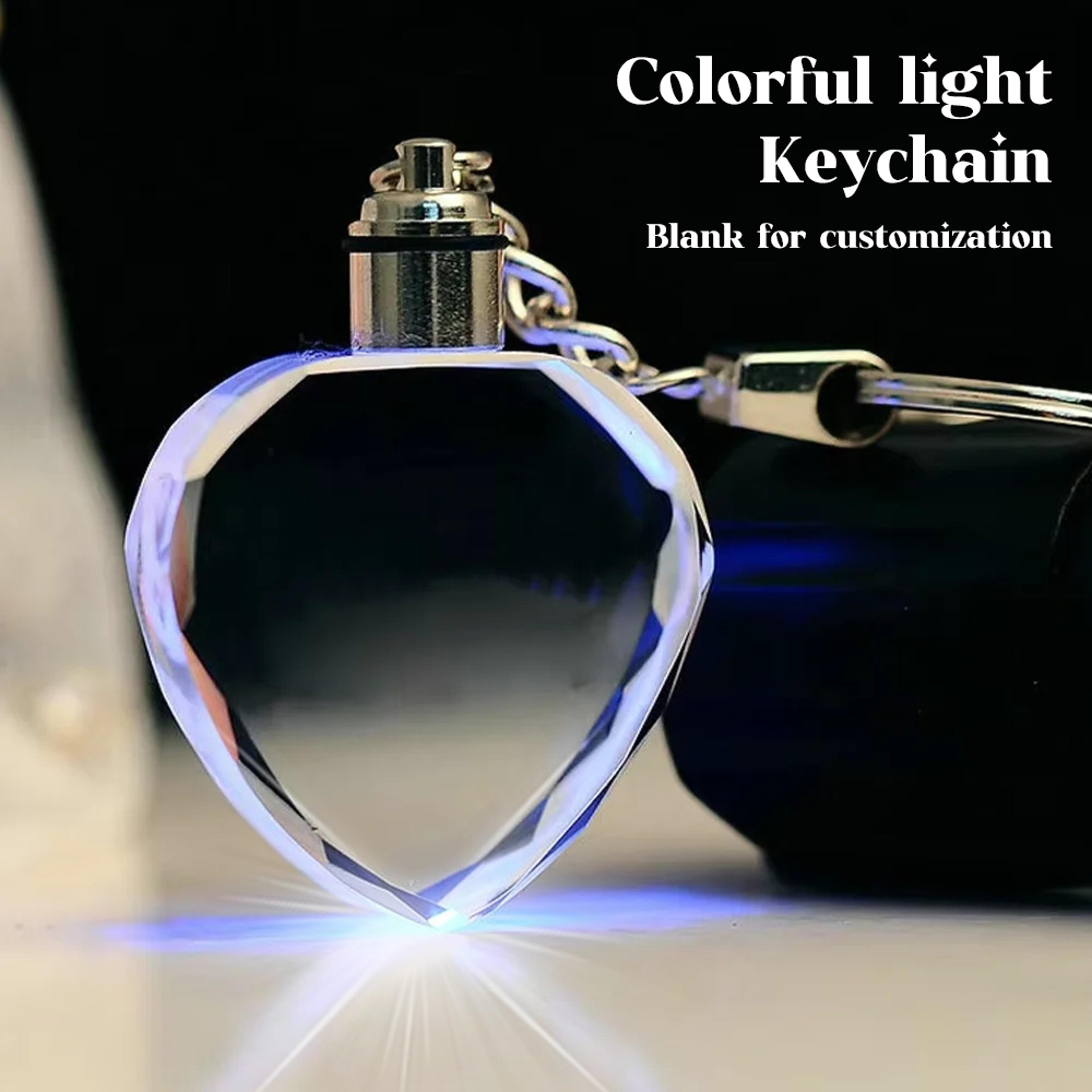 premium crystal keyring with led light elegant luminous keychain gift