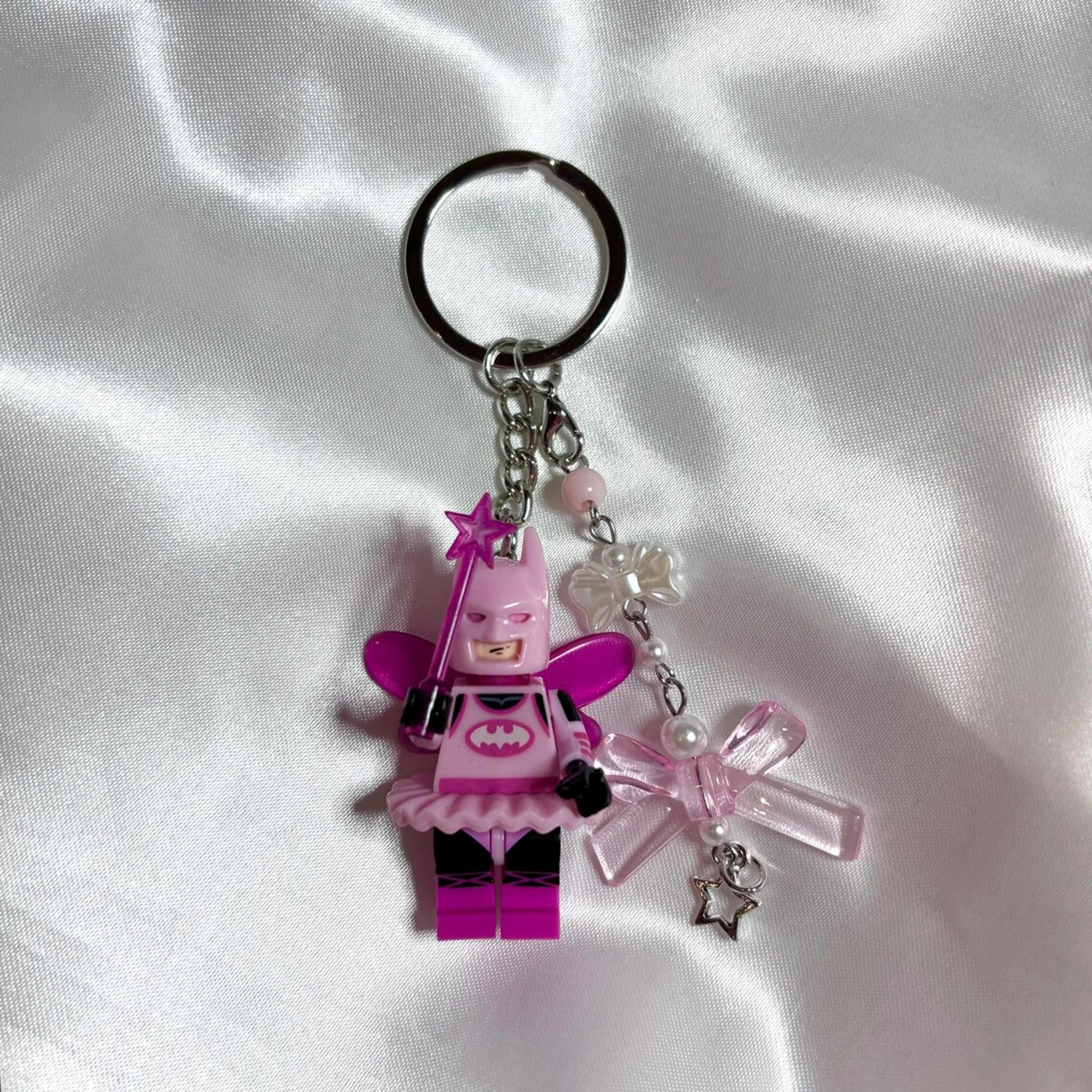 chibi fairy bat 3d minifigure keychain cute bag & key accessory