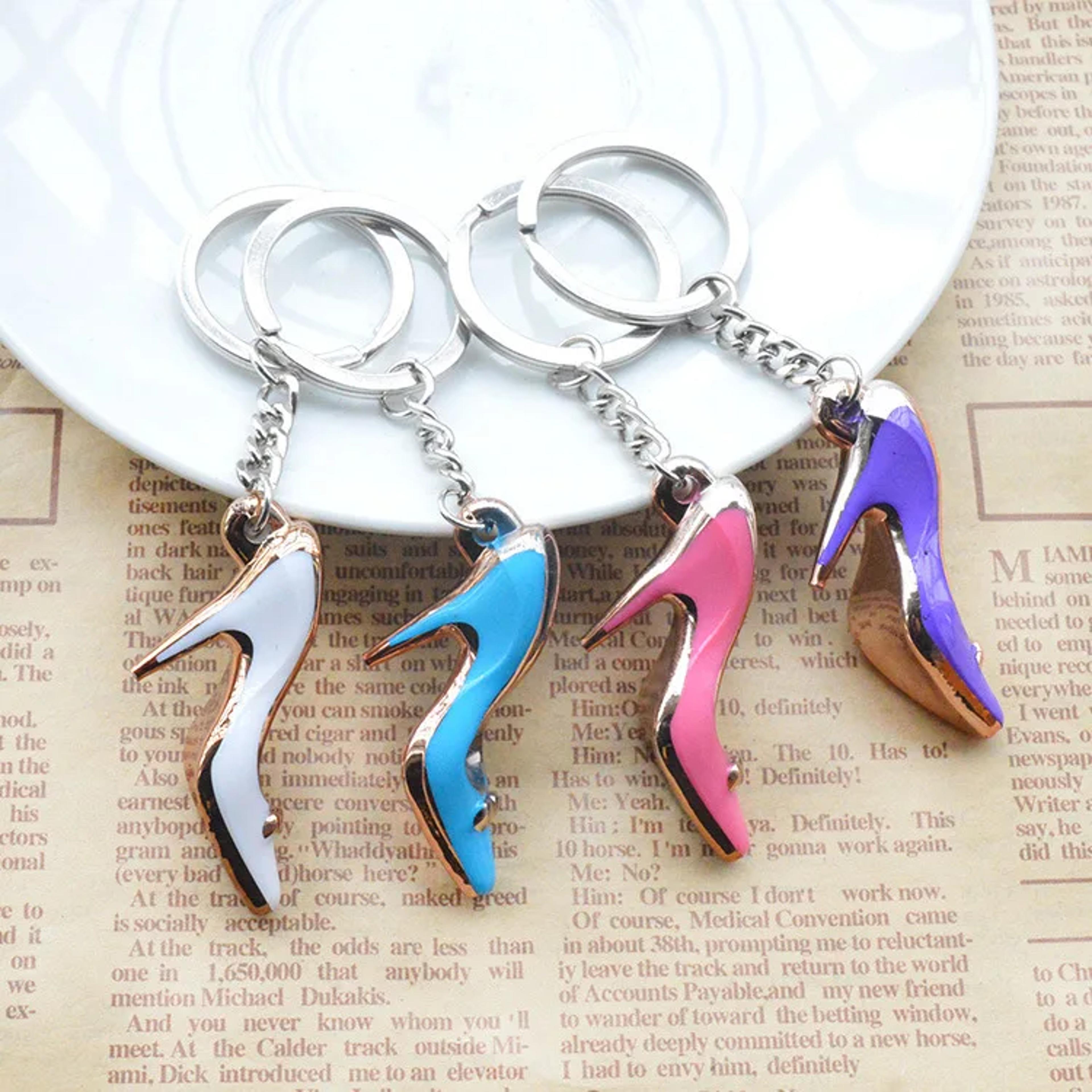chicheel fashion keychain cute high heel bag & car charm