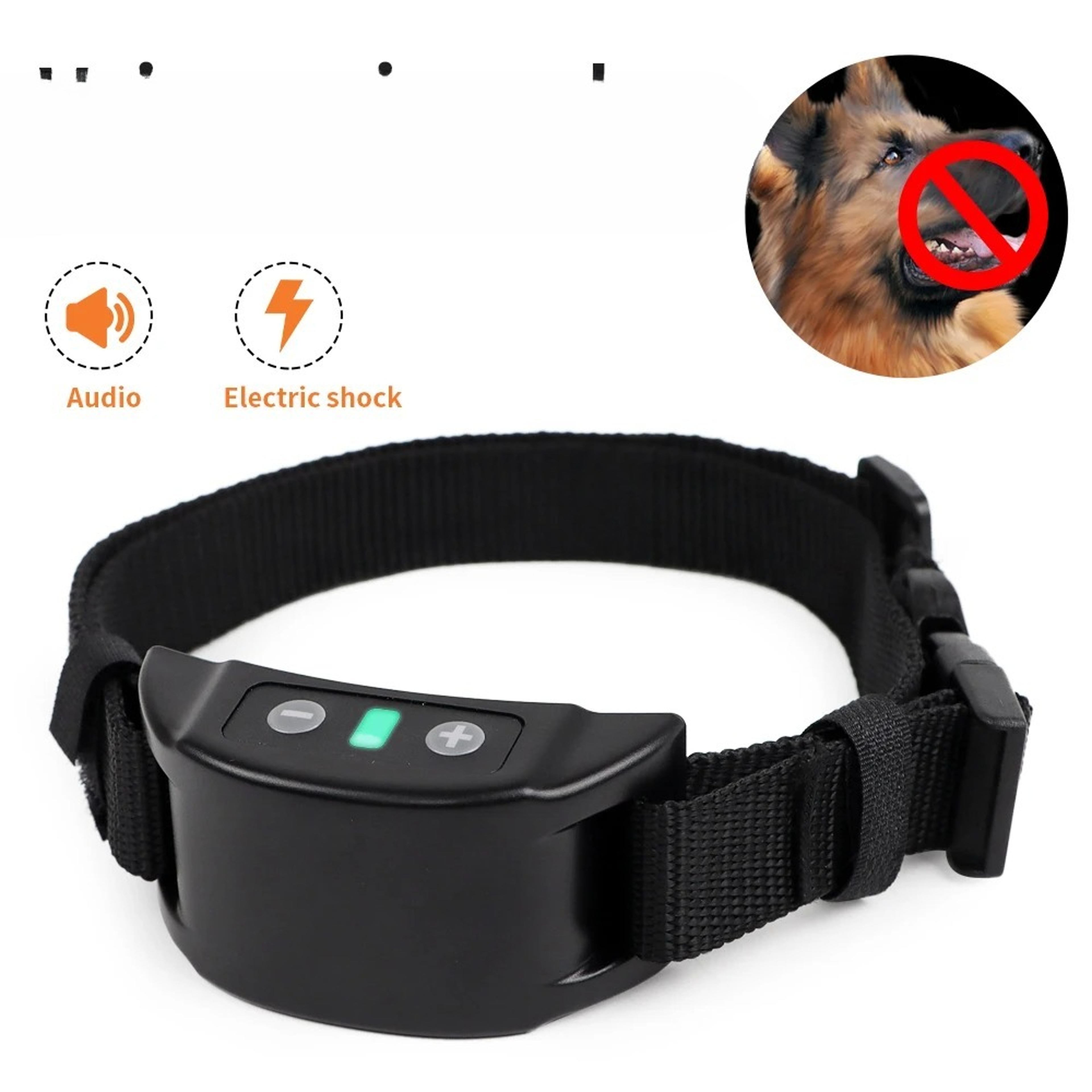 smart rechargeable dog training collar anti bark beep & safe correction