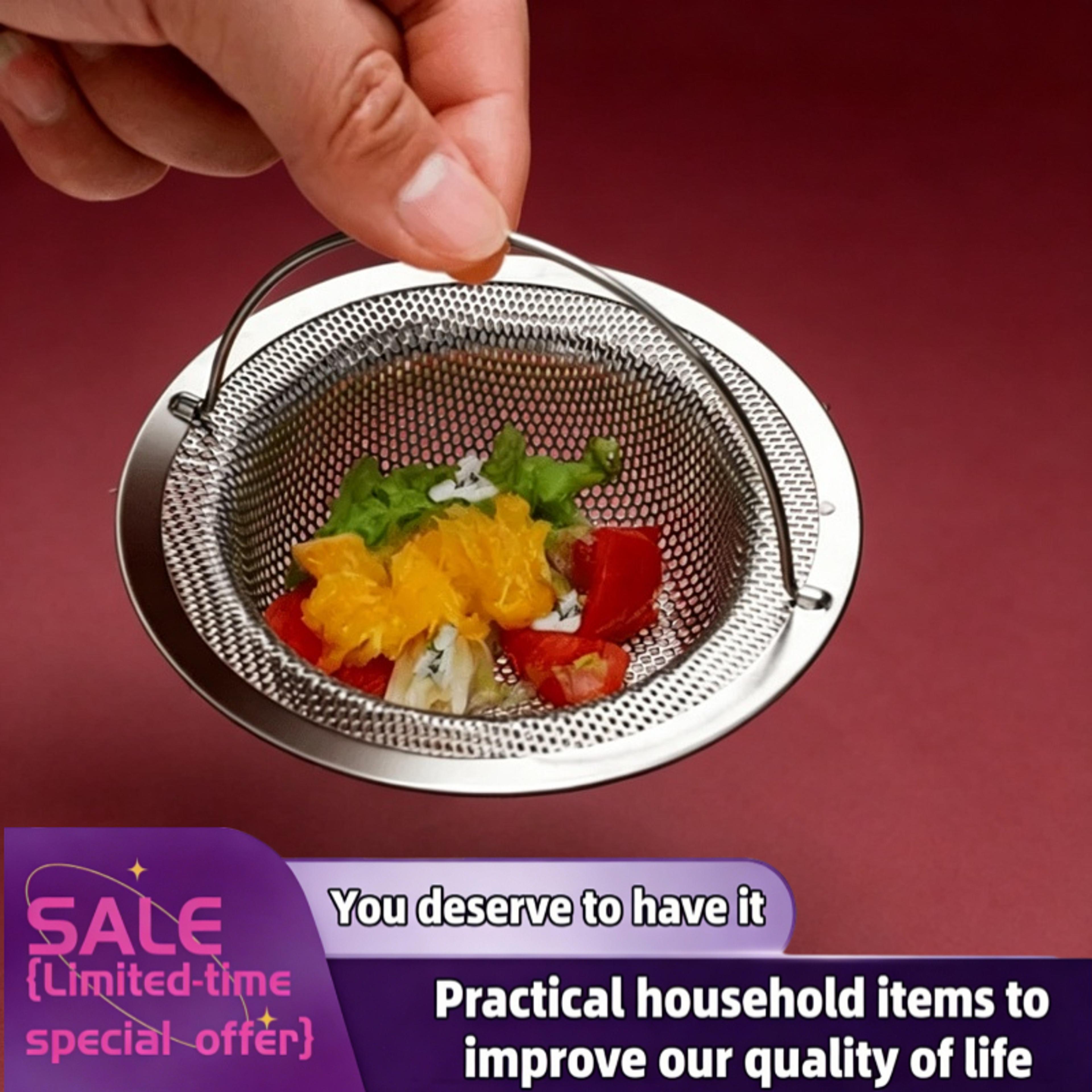 premium stainless steel kitchen sink strainer & food debris drain filter