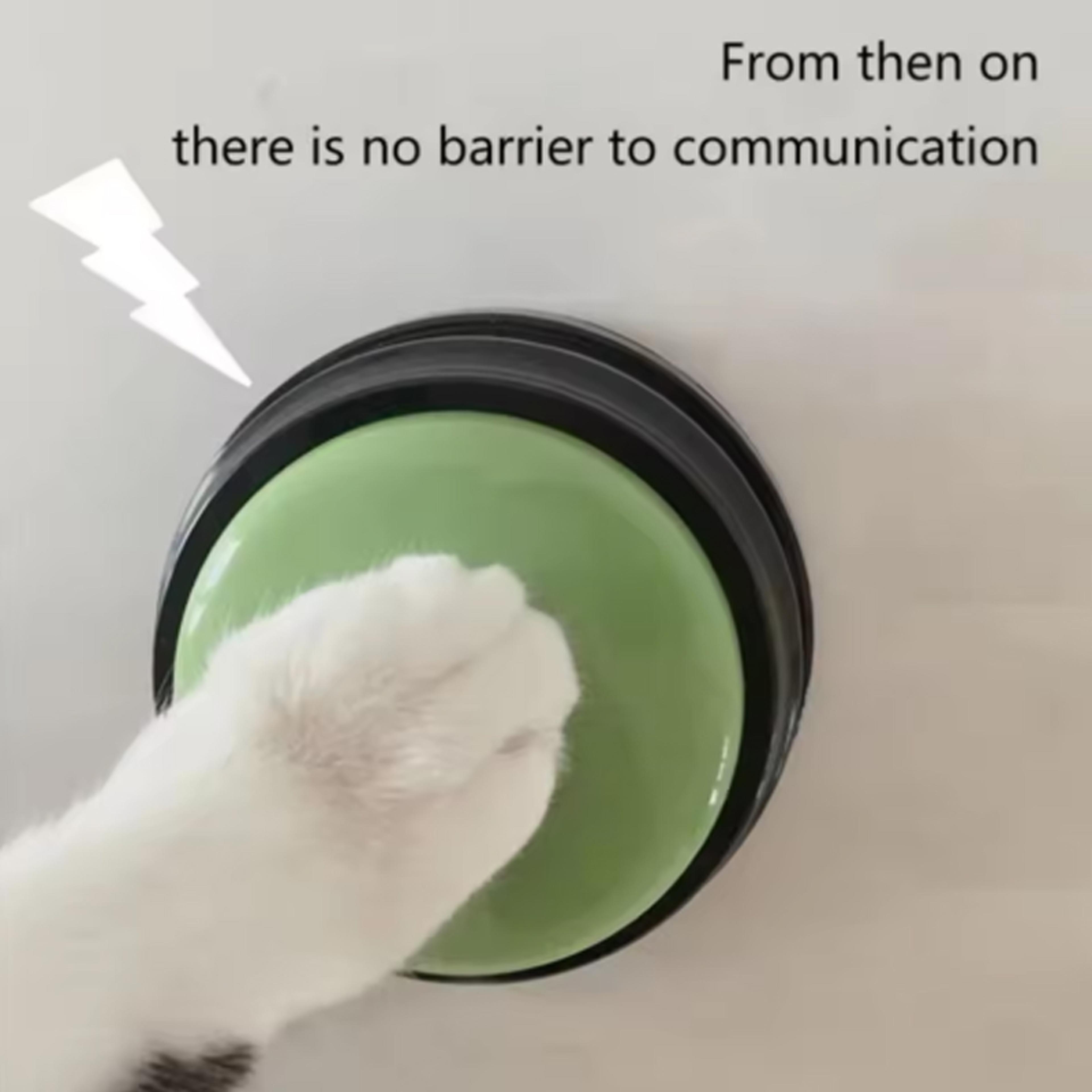 recordable dog talking buttons interactive pet communication toy portable recordable dog toy & dog talking buttons