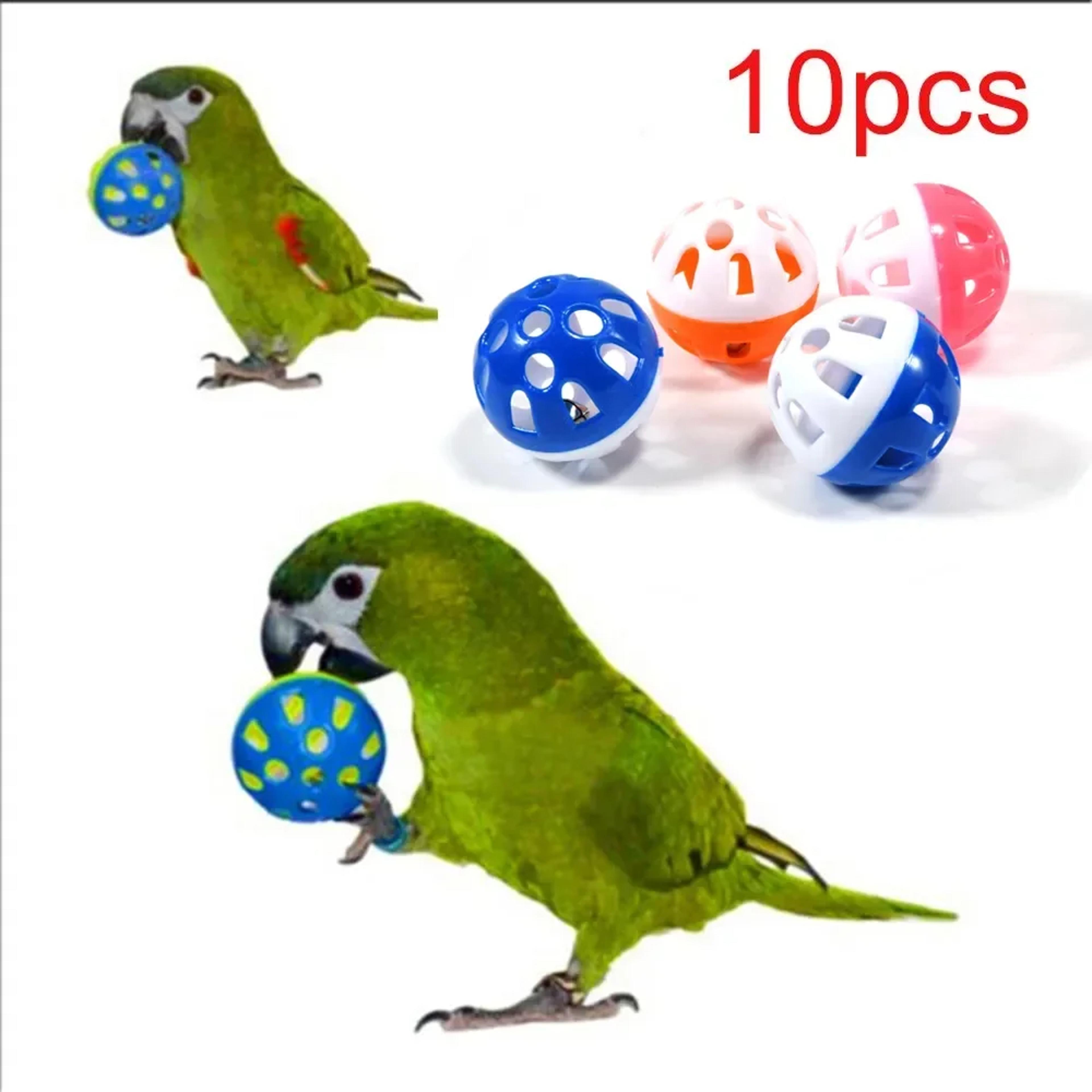 colorful rolling bell ball bird toys for parakeets & parrots