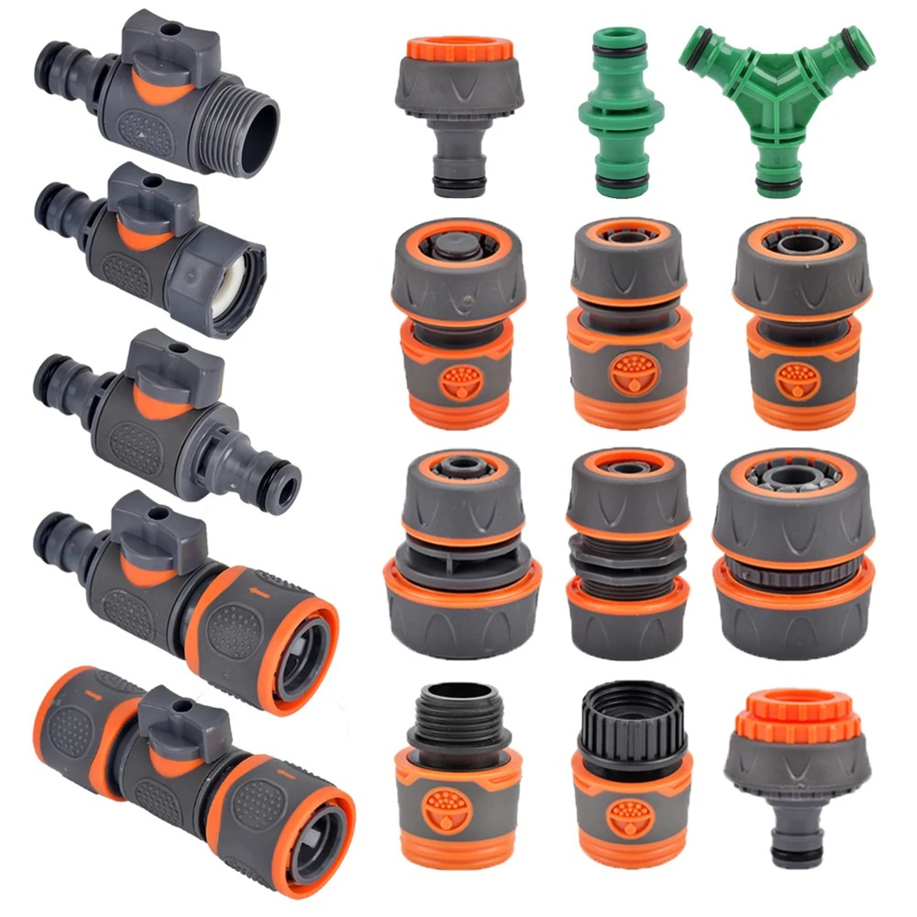 premium garden hose quick connector & stopwater hose fitting multi size irrigation hose coupler adapter