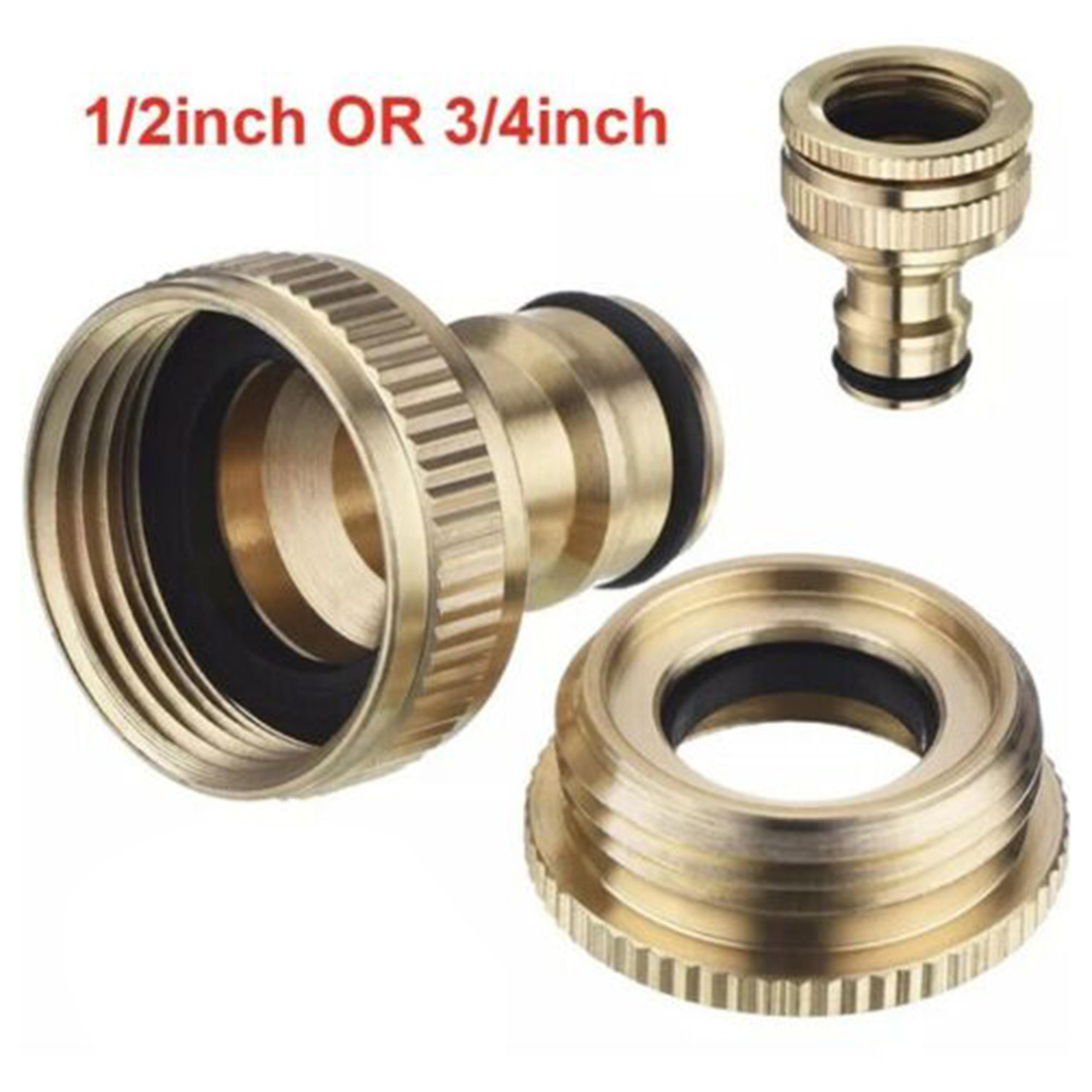 solid brass garden hose connector adapter for water pipes and pressure washers