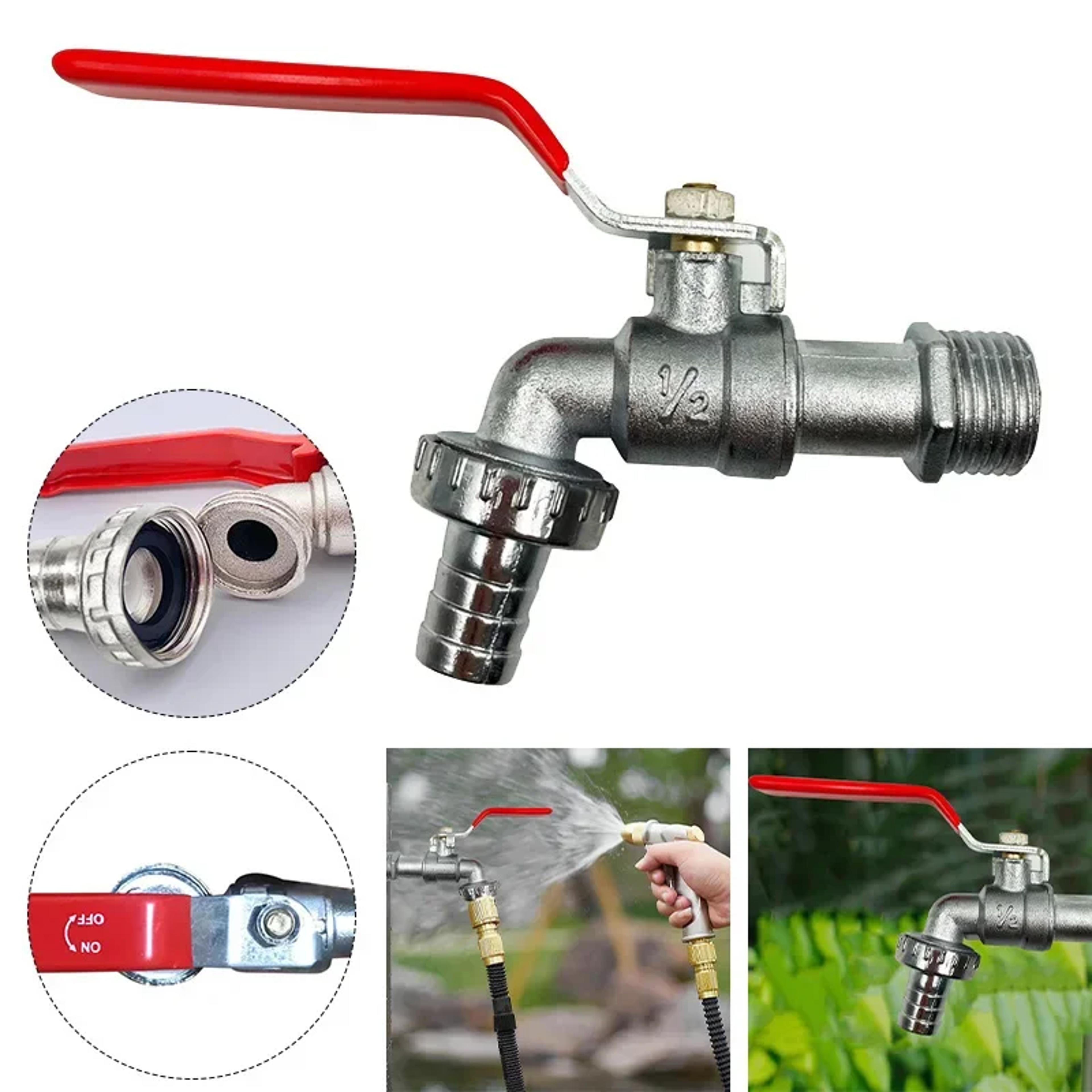 heavy duty brass garden faucet ibc tank water tap reliable outdoor irrigation valve