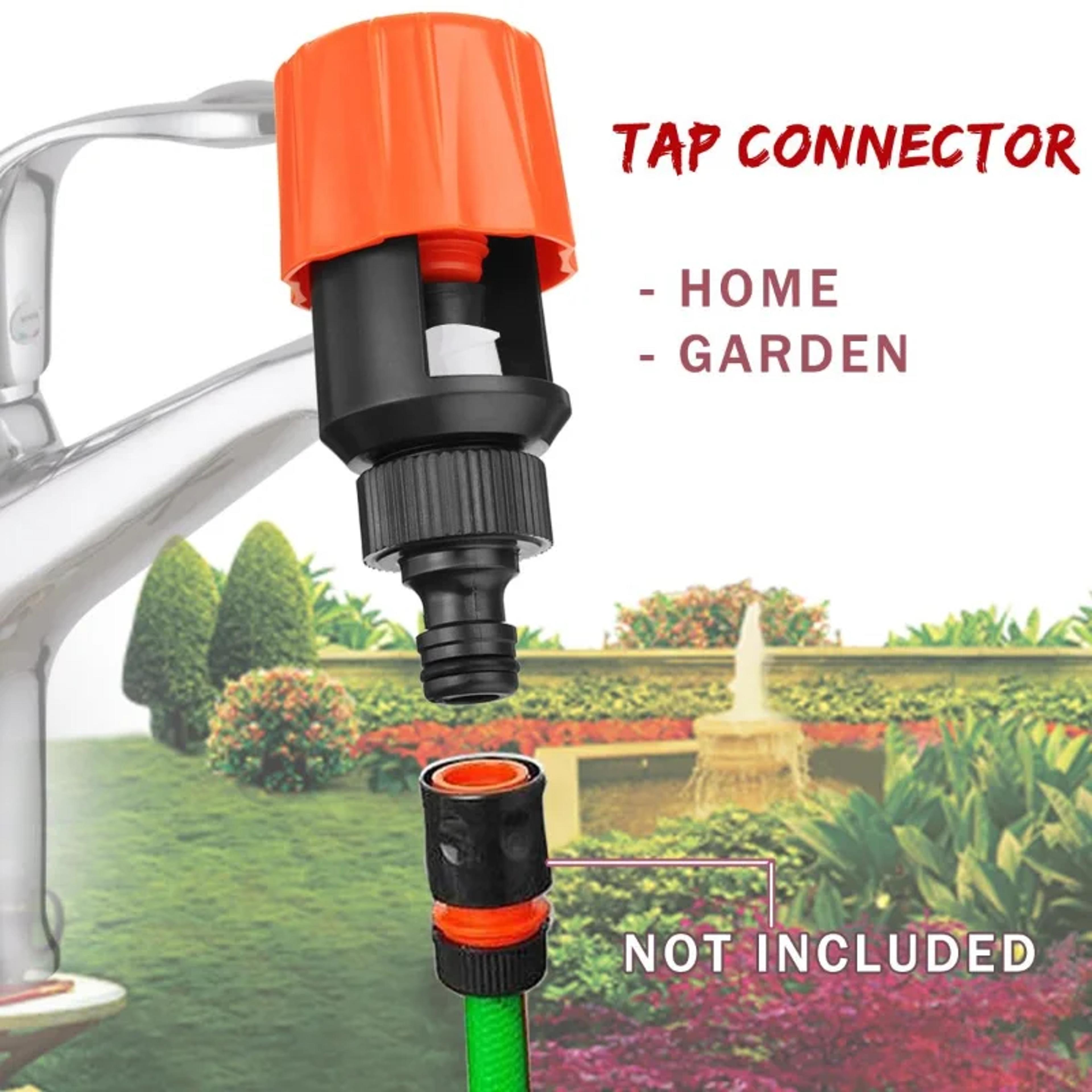 universal quick connect tap to hose adapter easy garden & kitchen water connector