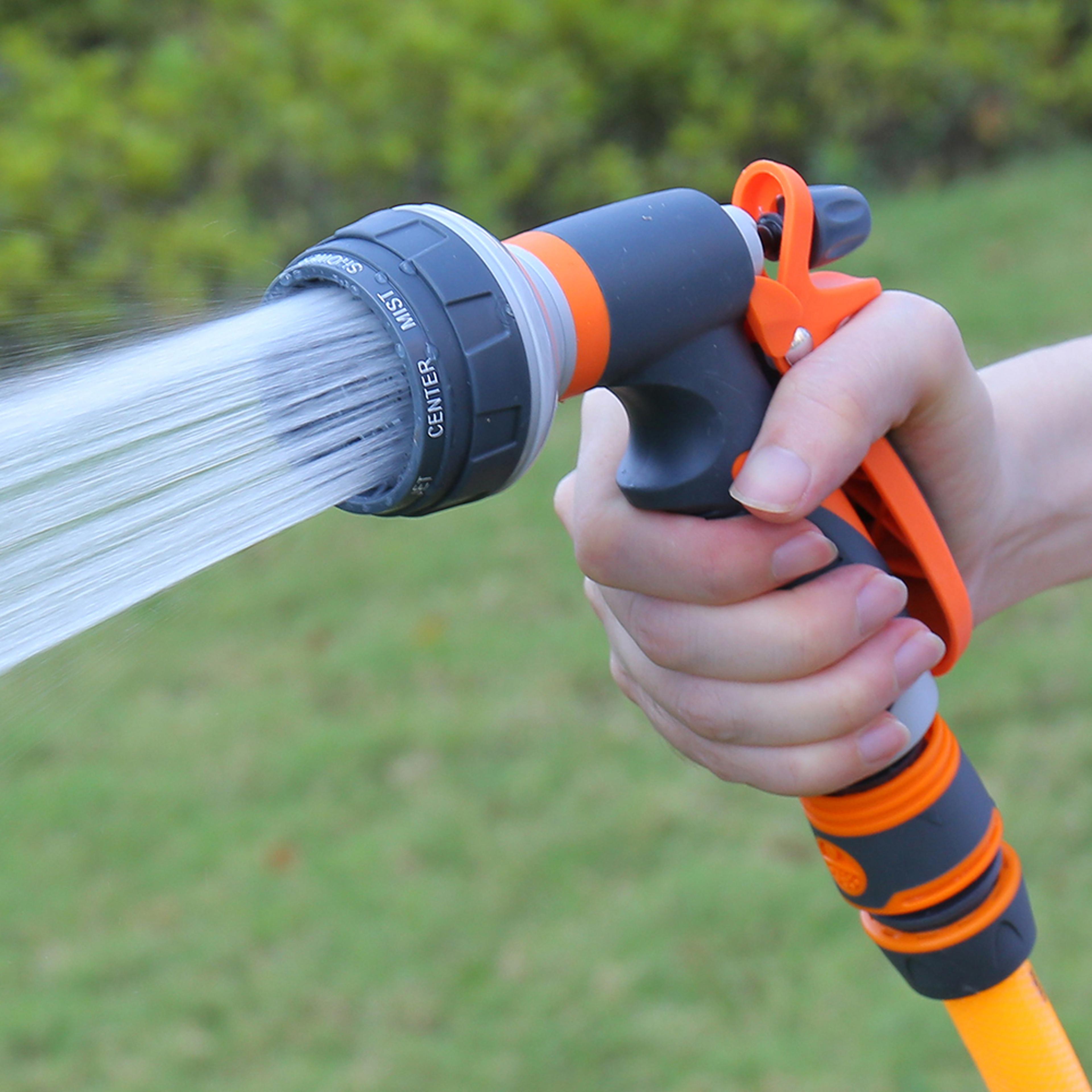 aqua flow pattern high pressure garden hose nozzle sprayer