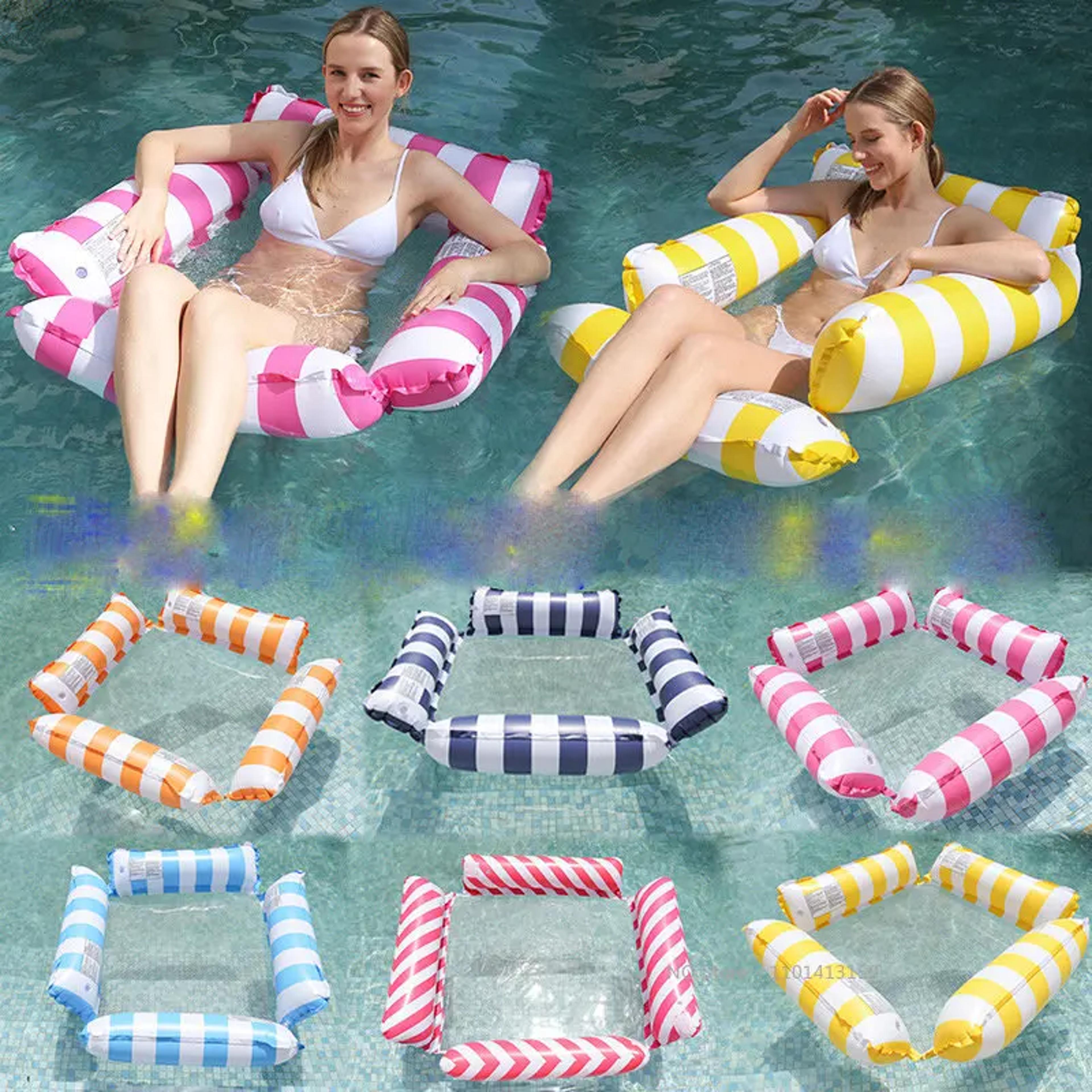 inflatable water hammock pool float & floating swimming mattress lounger
