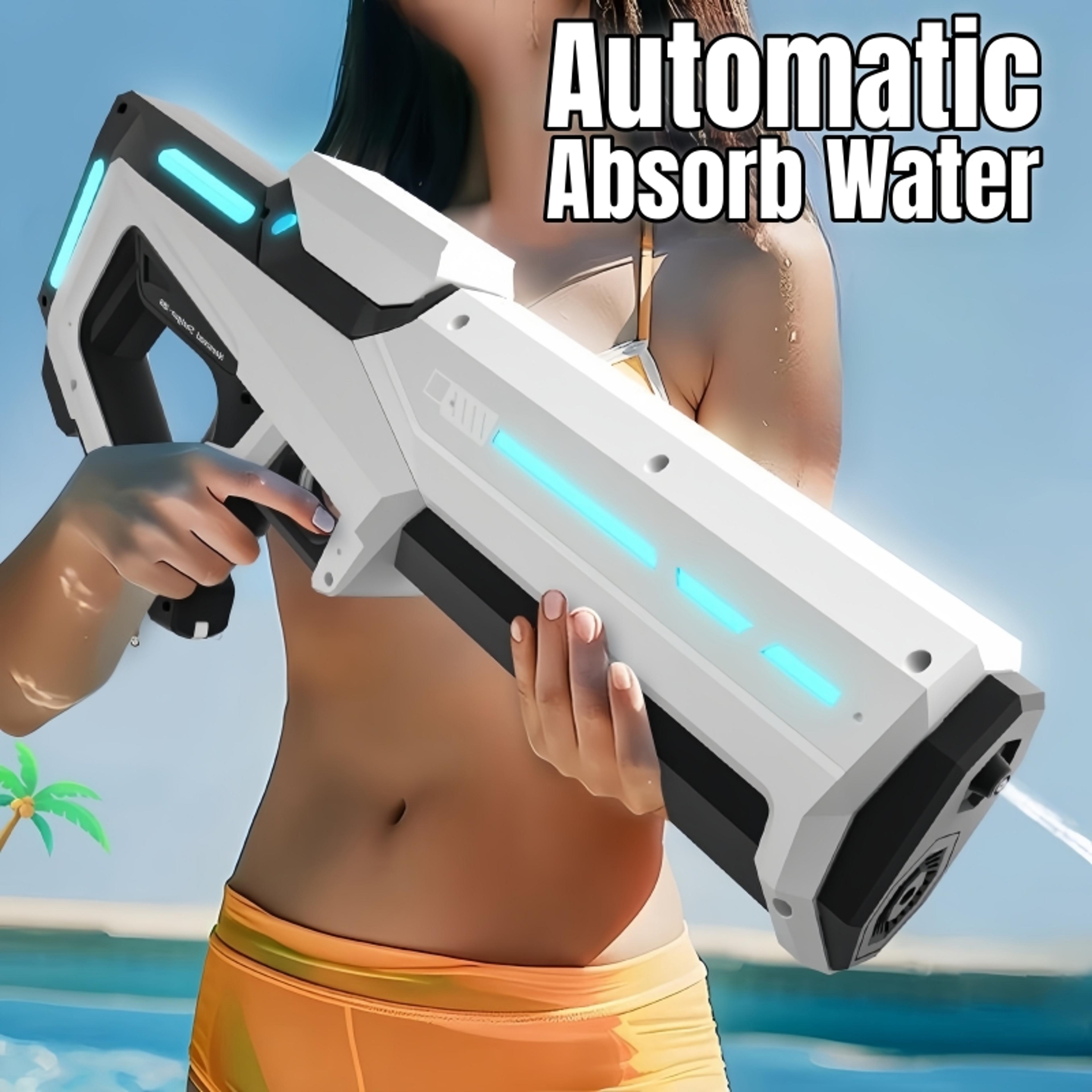 high pressure automatic electric water gun blaster powerful summer fun