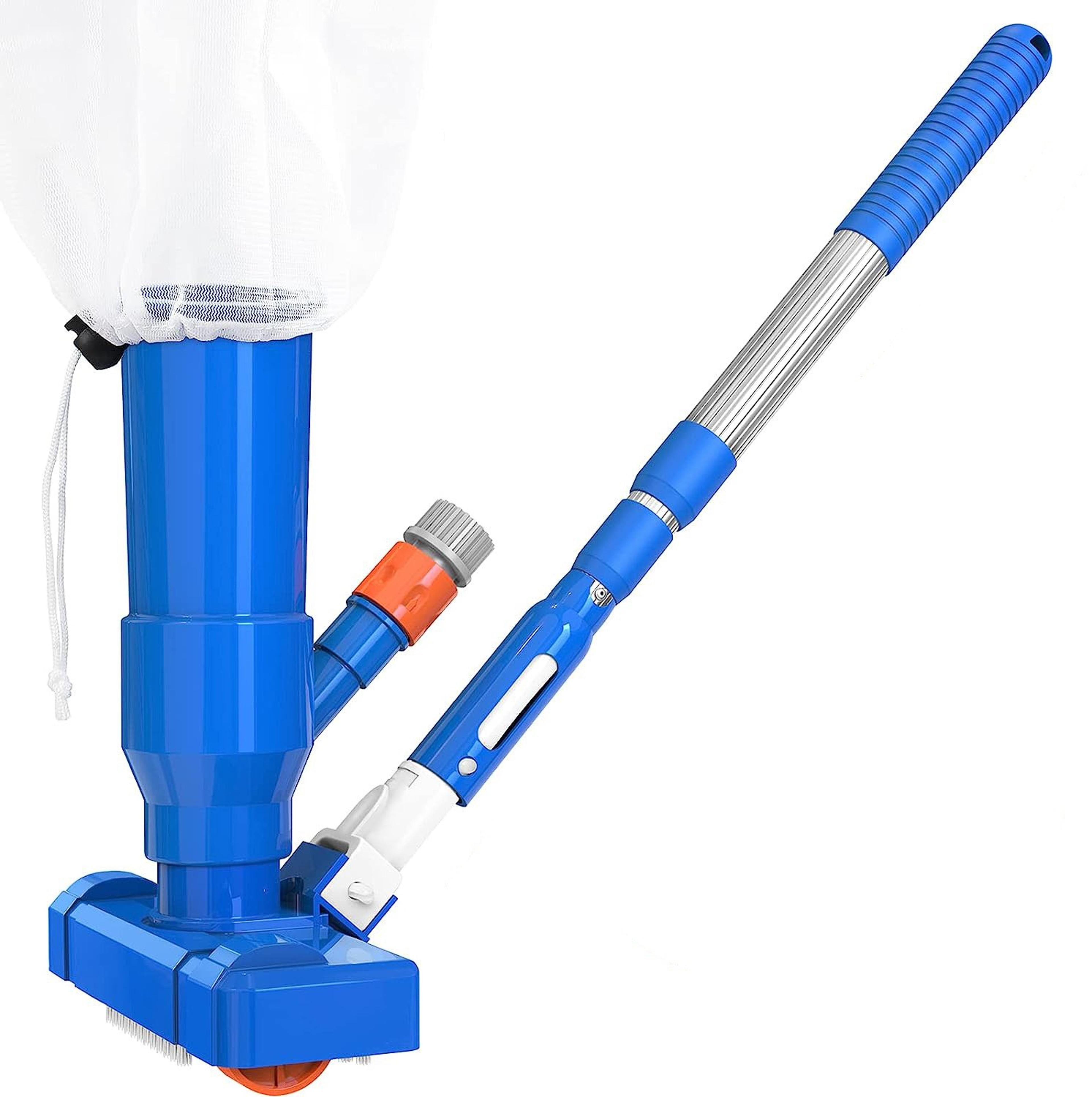 hydrojet portable pool vacuum cleaner with telescopic pole for above ground pools & spas