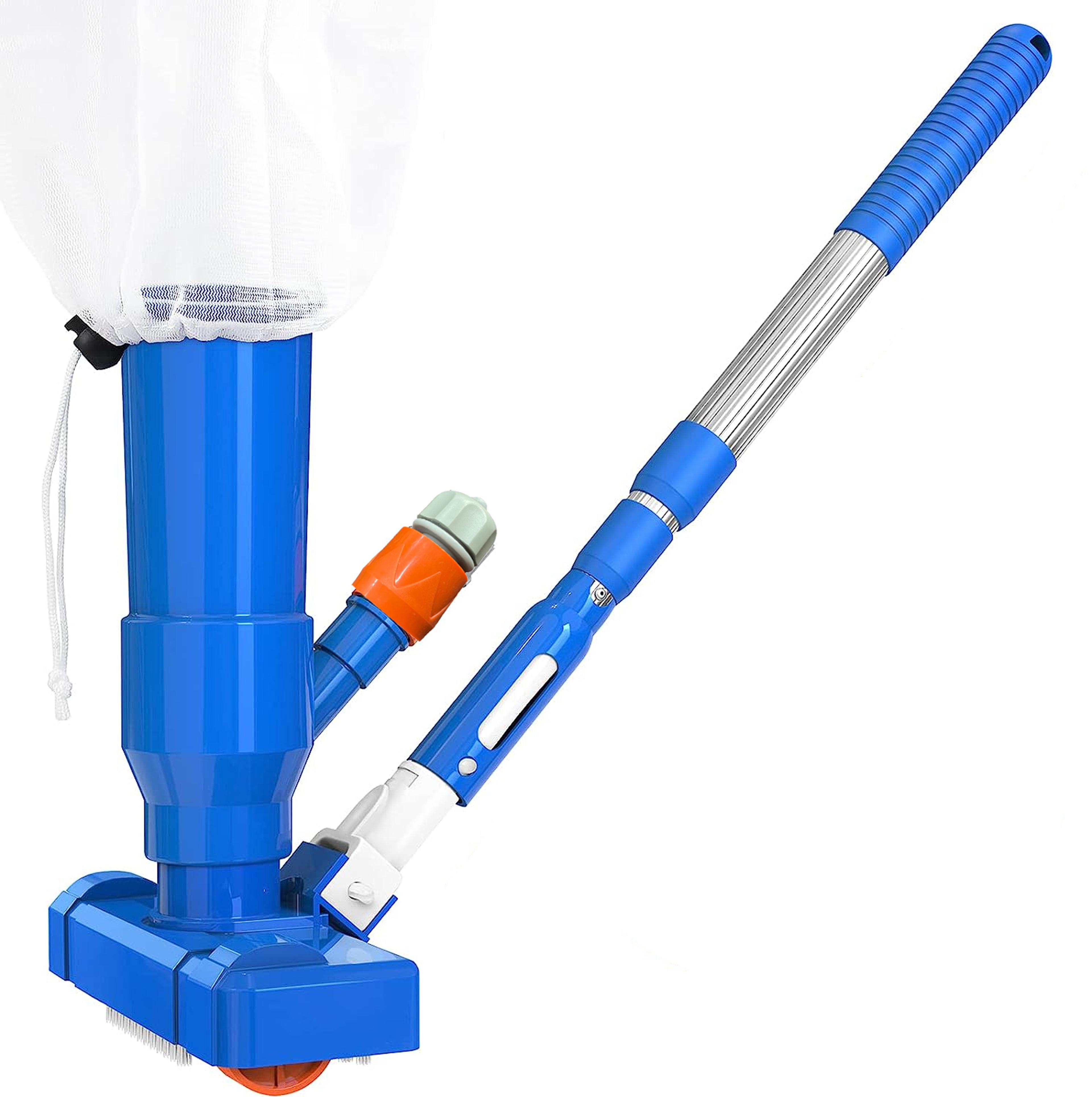 aquasweep portable pool vacuum cleaner with telescopic pole & brush