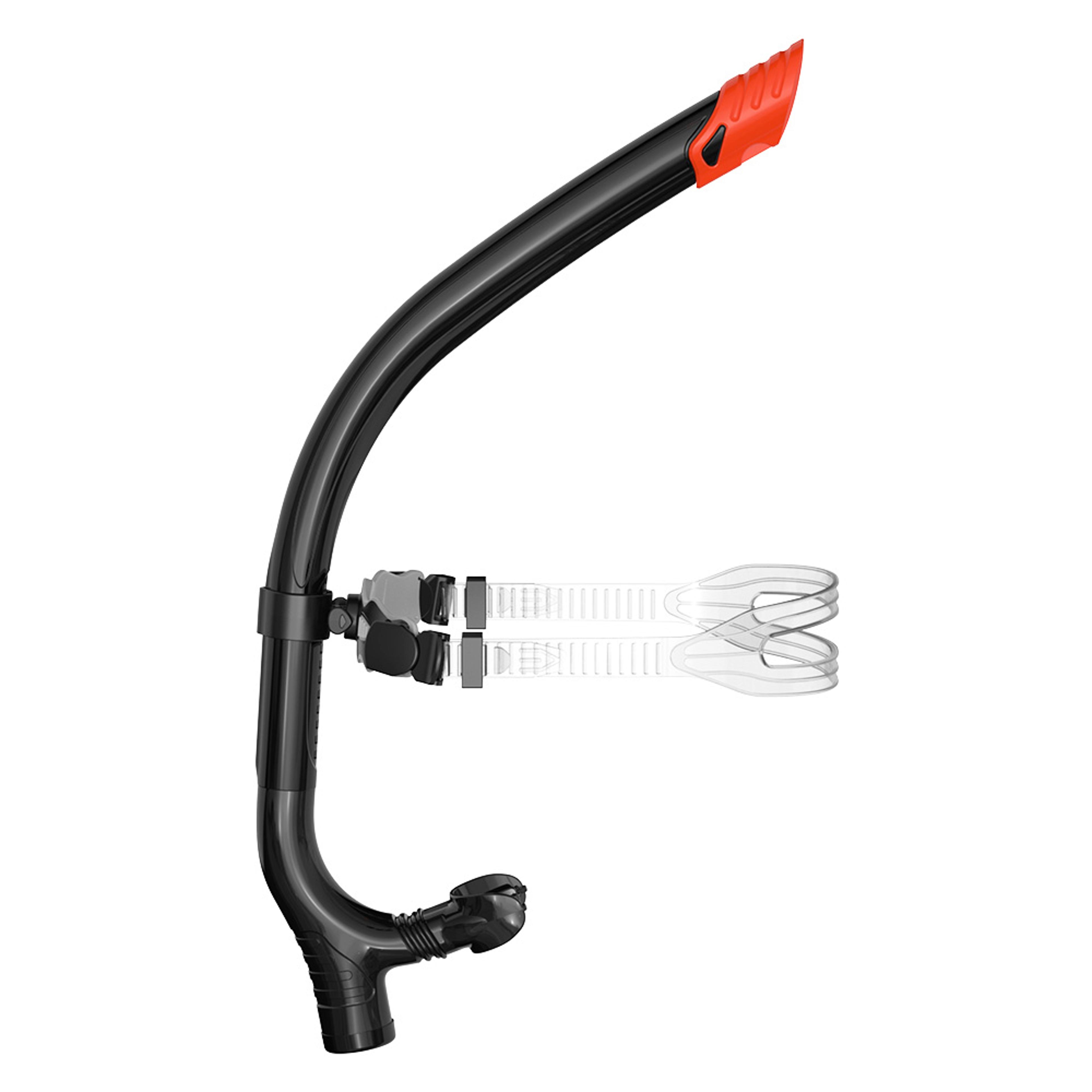 premium center mount swim snorkel for lap swimming & technique training with silicone mouthpiece