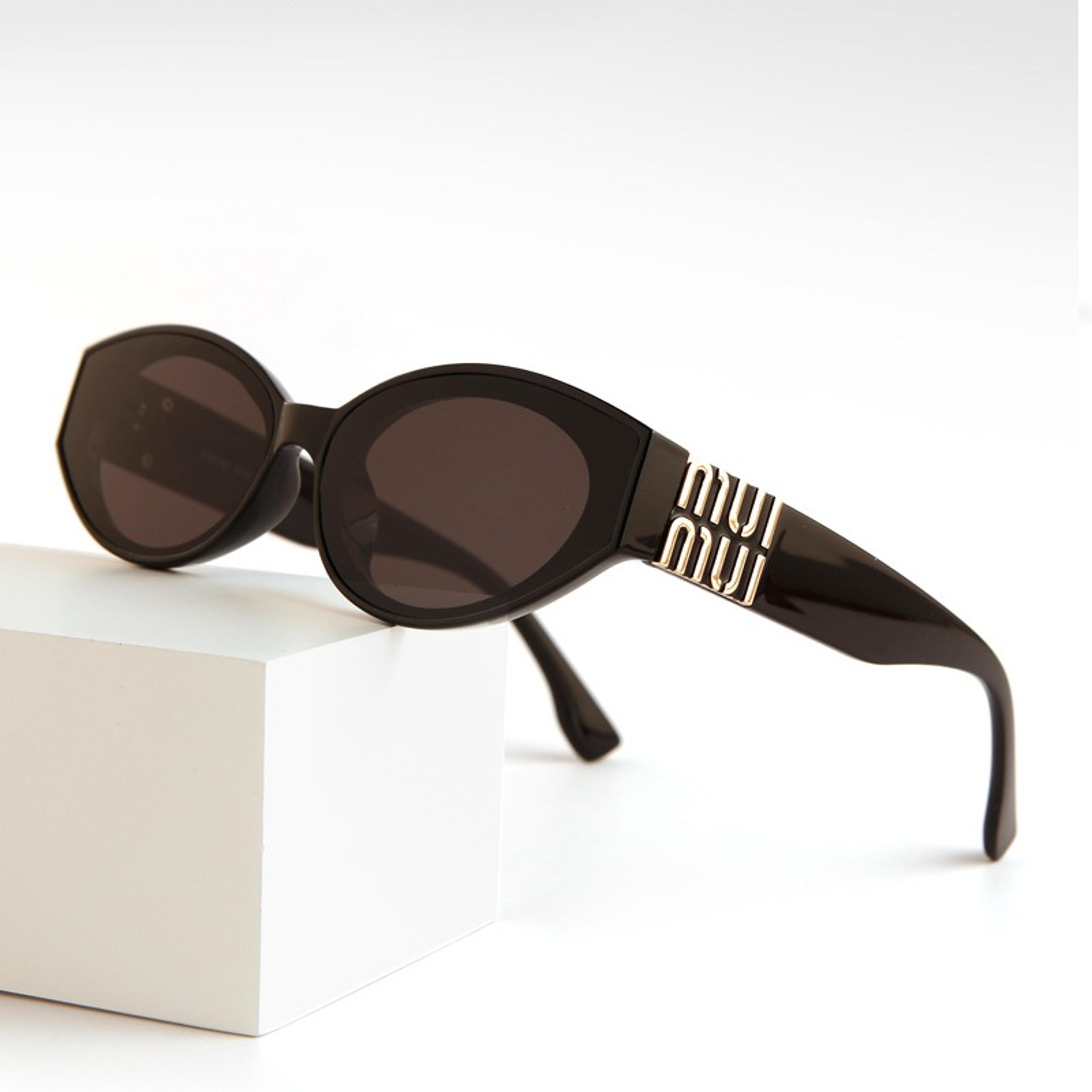 luxe oval sunglasses for women & men vintage designer fashion shades