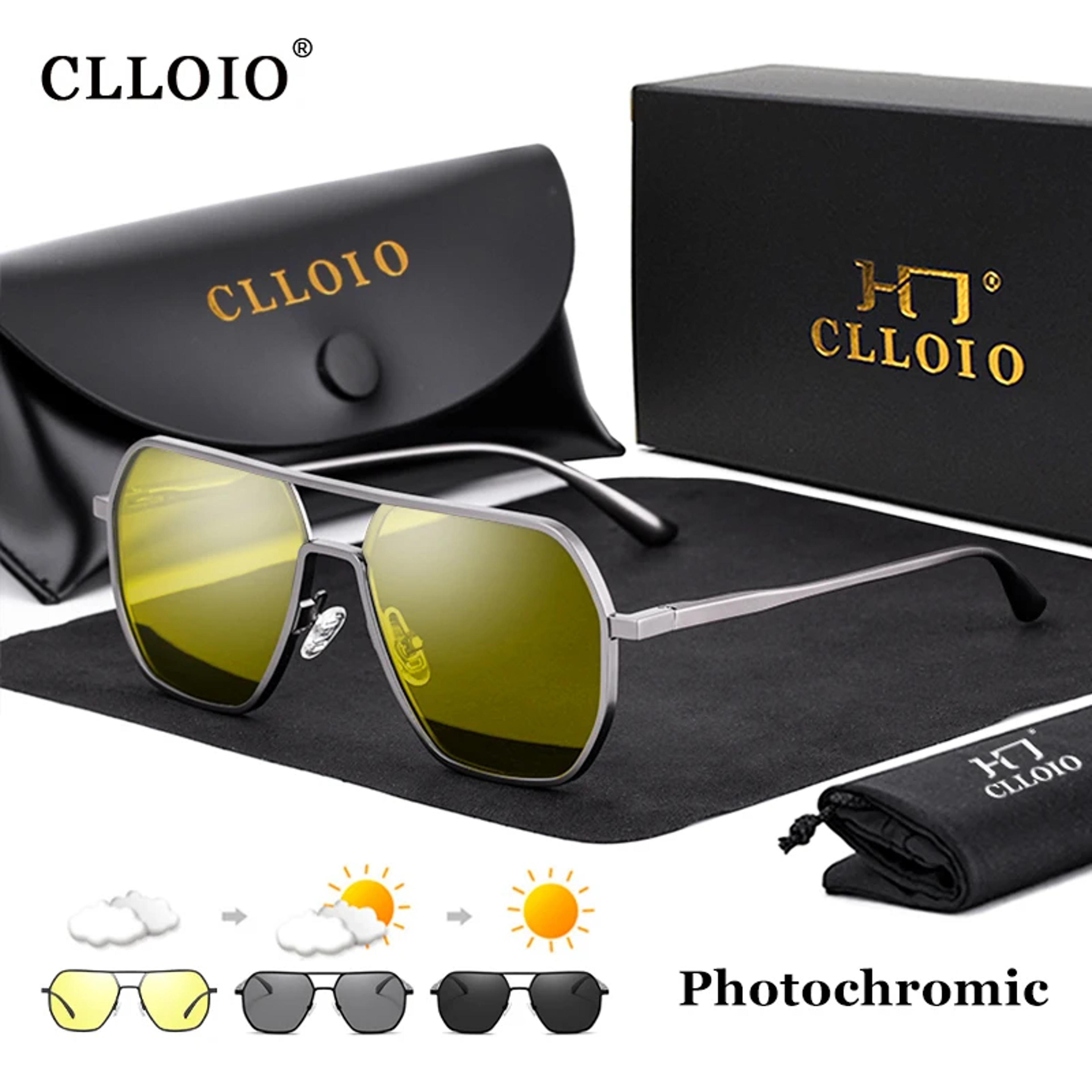 photochromic polarized driving glasses anti glare day & night sunglasses