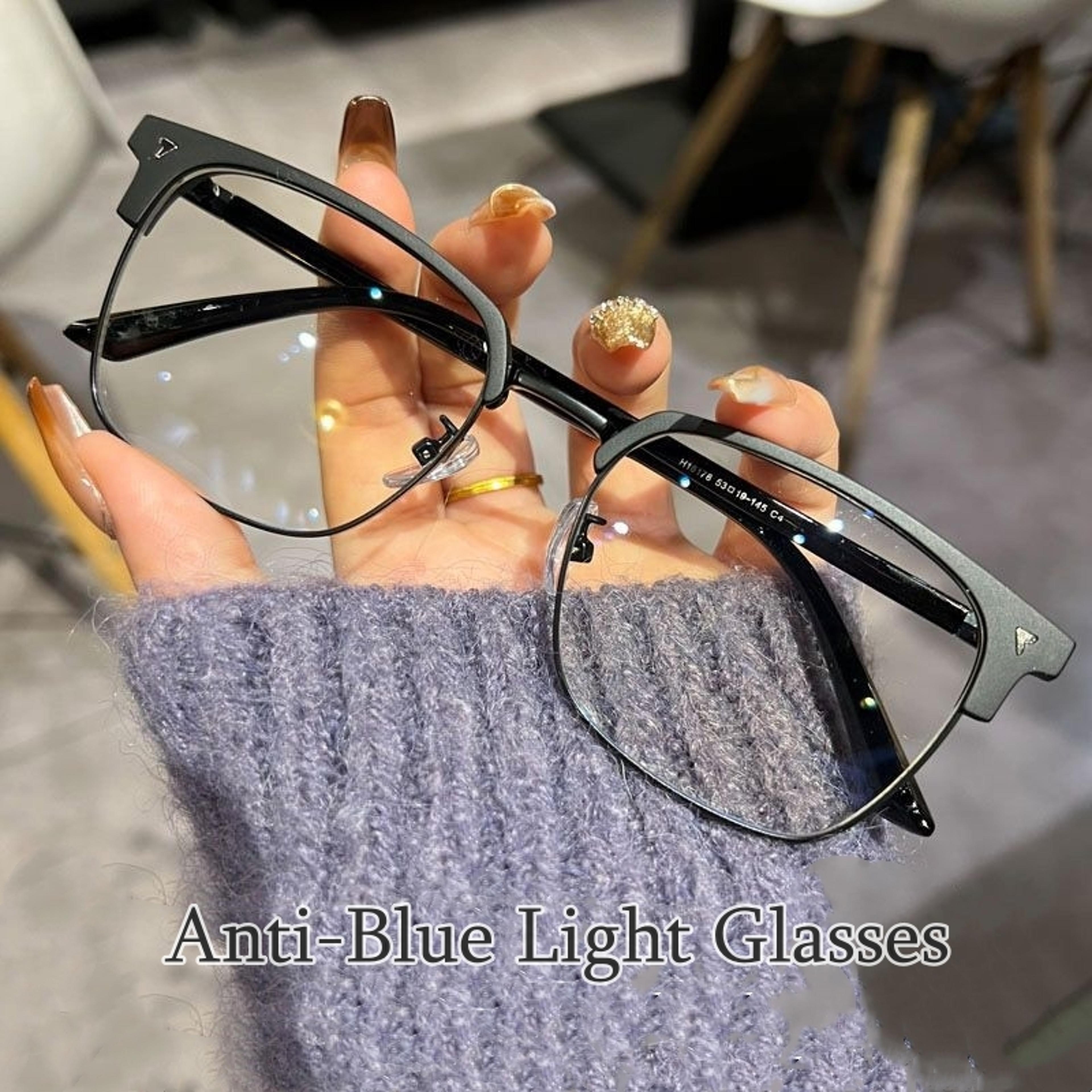 retroshield blue light blocking glasses vintage square computer eyewear for men & women