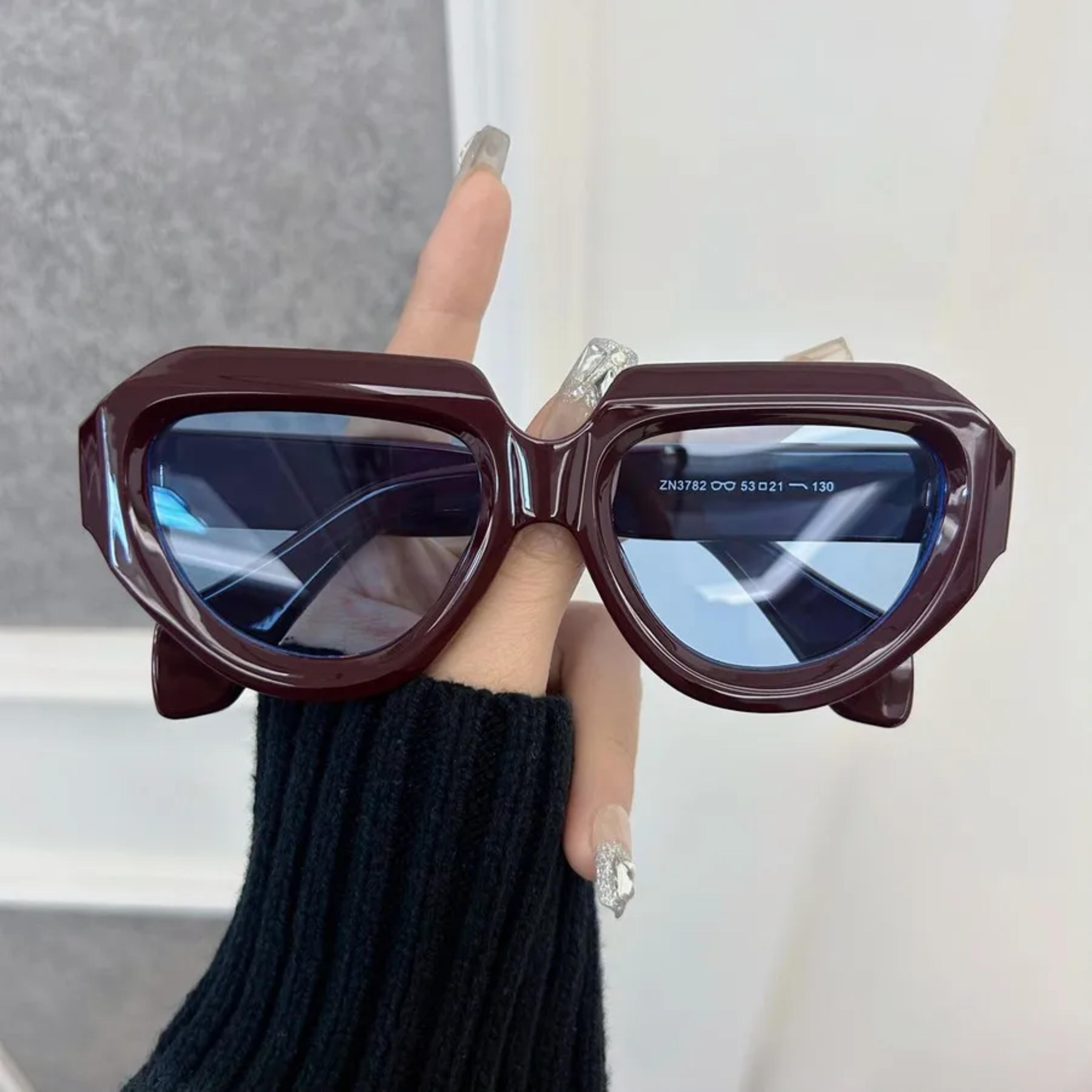 vintage square sunglasses for women & men retro fashion shades