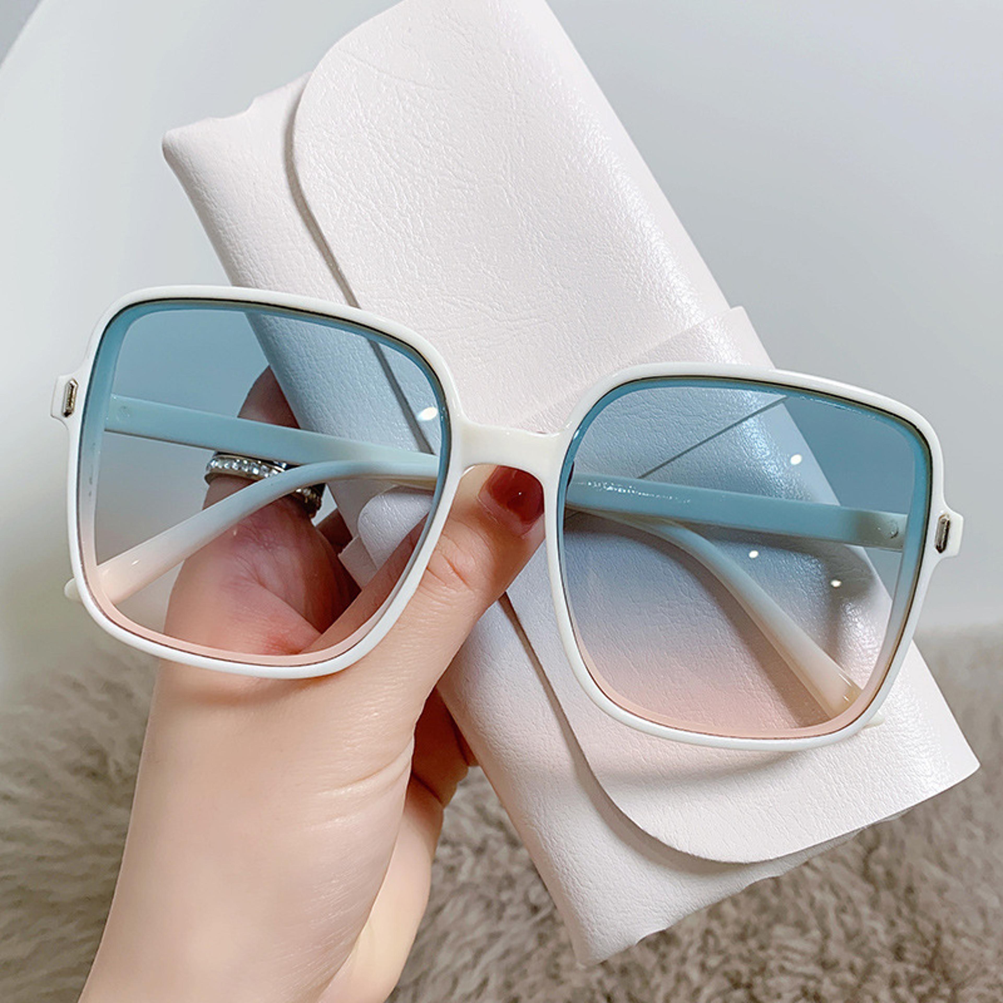 luxe oversized square sunglasses for women with gradient lenses