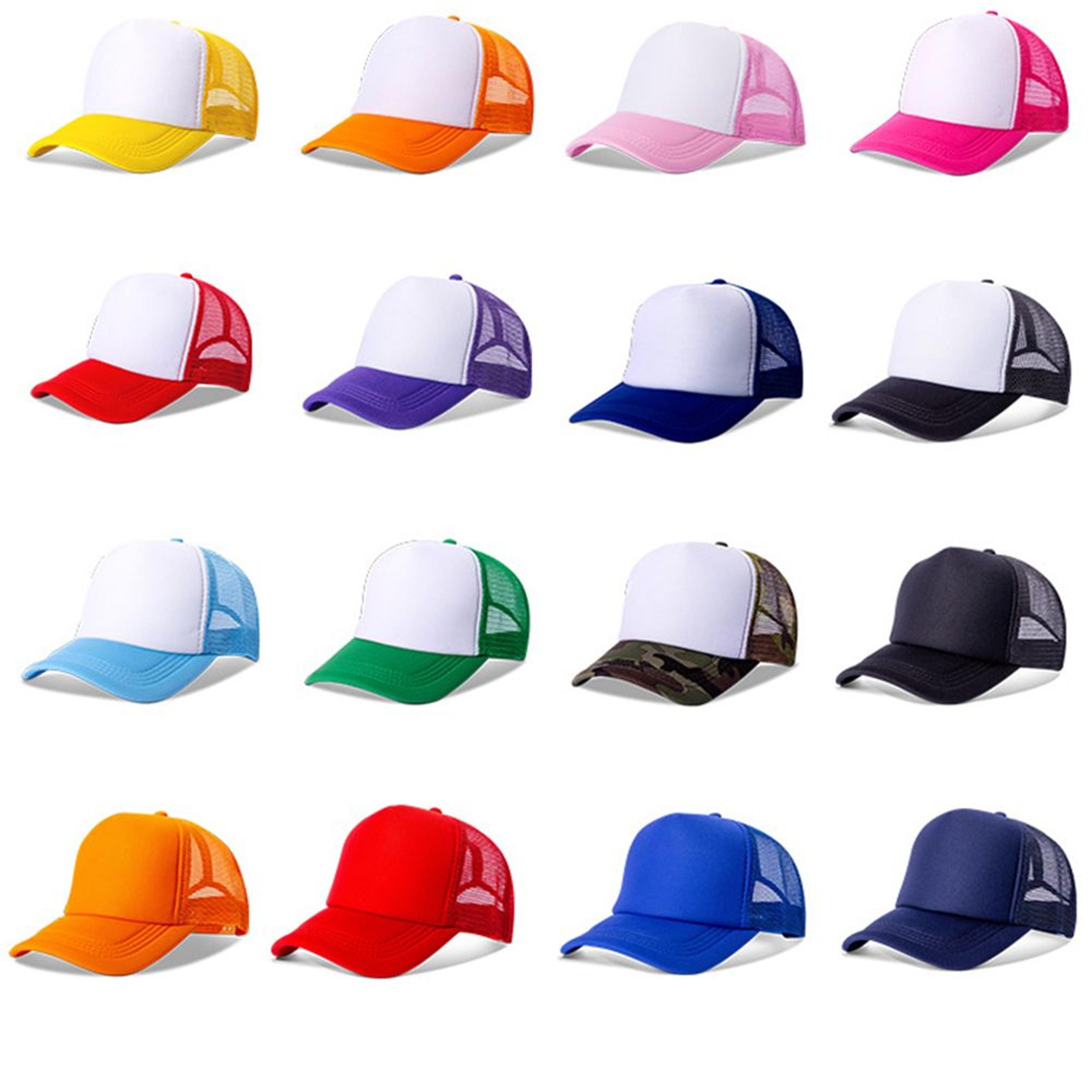 unisex adjustable baseball cap trucker snapback mesh sun hat for men & women