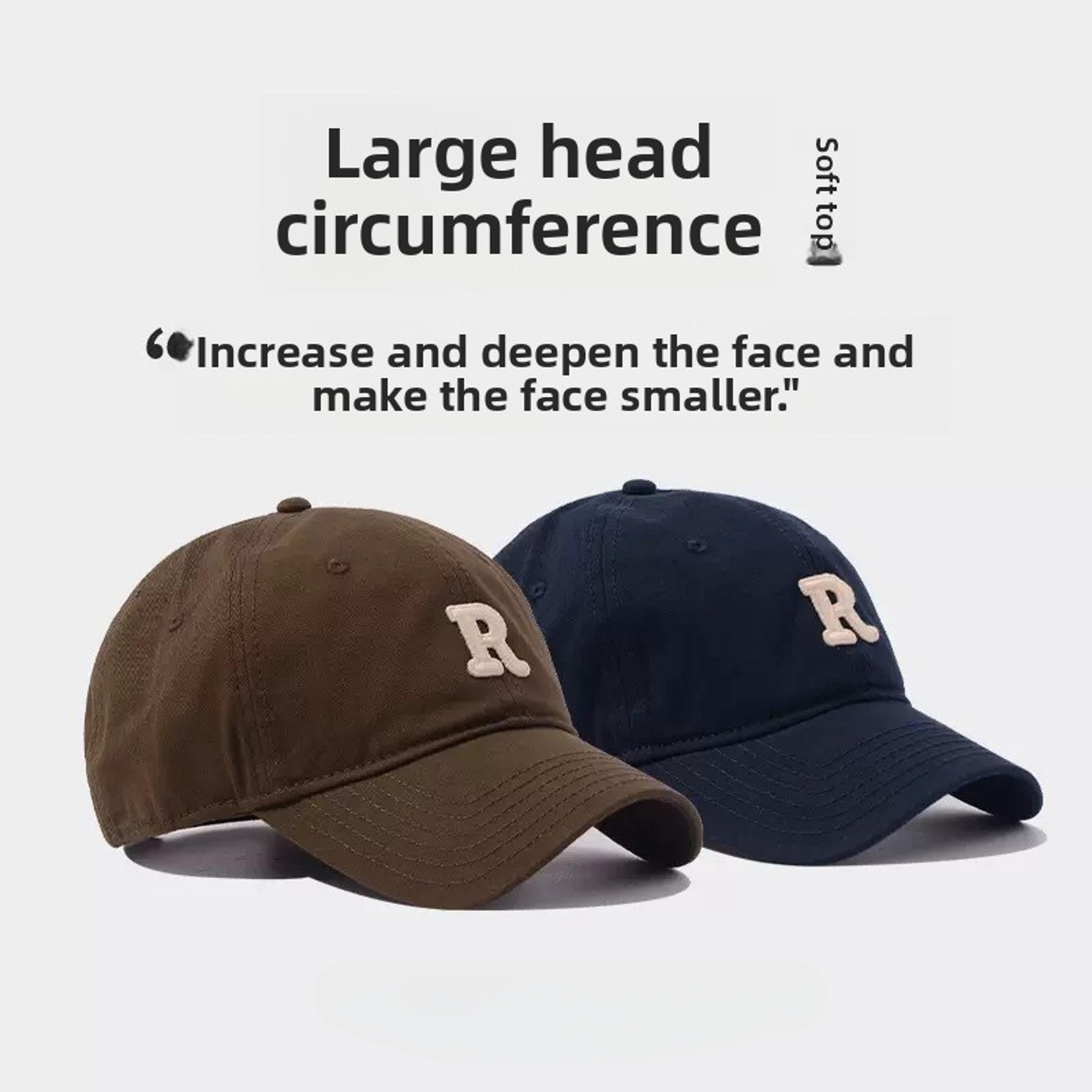 extra large head circumference baseball cap sun protection dome hat