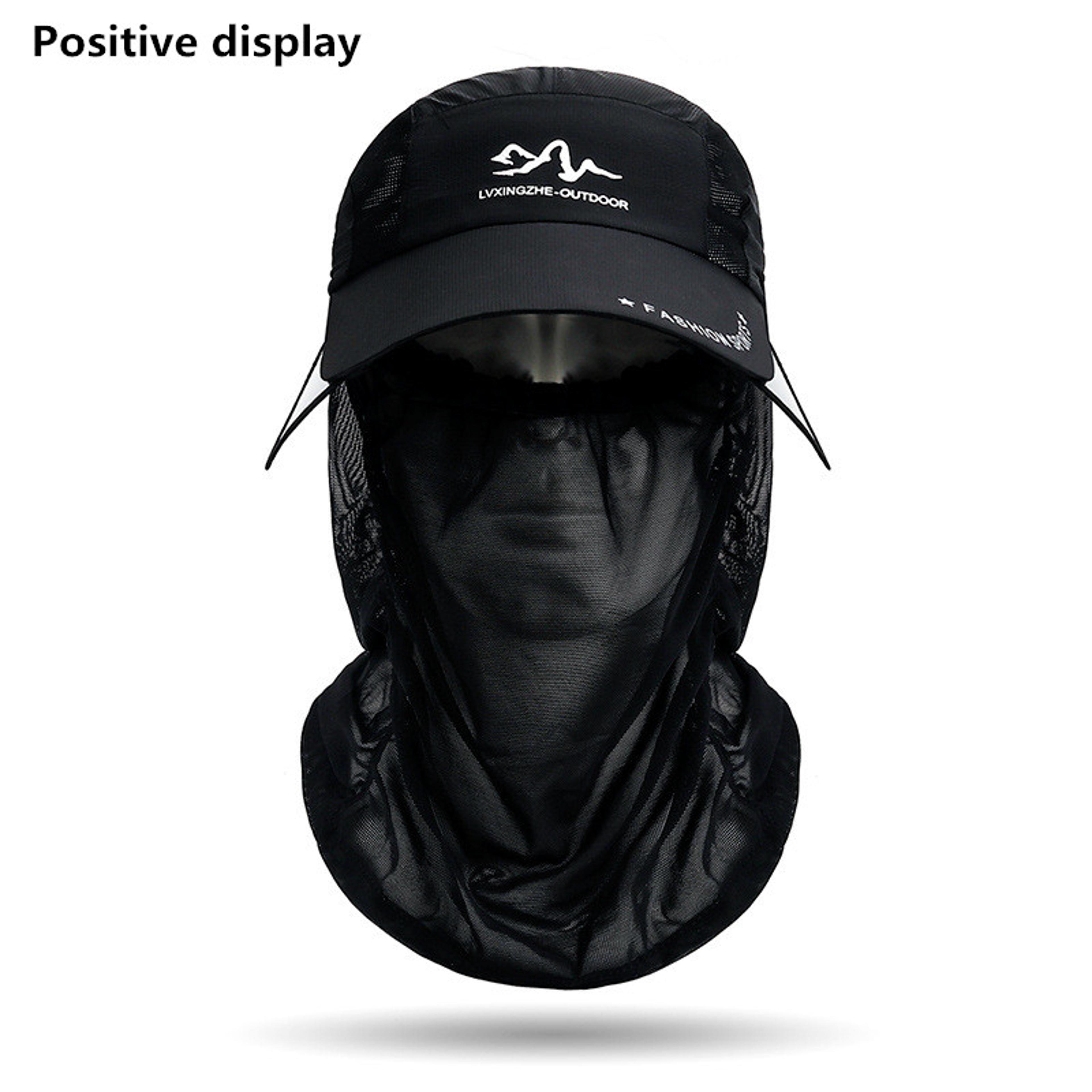 portable fishing sun hat with neck flap uv protection wide brim hiking cycling hat