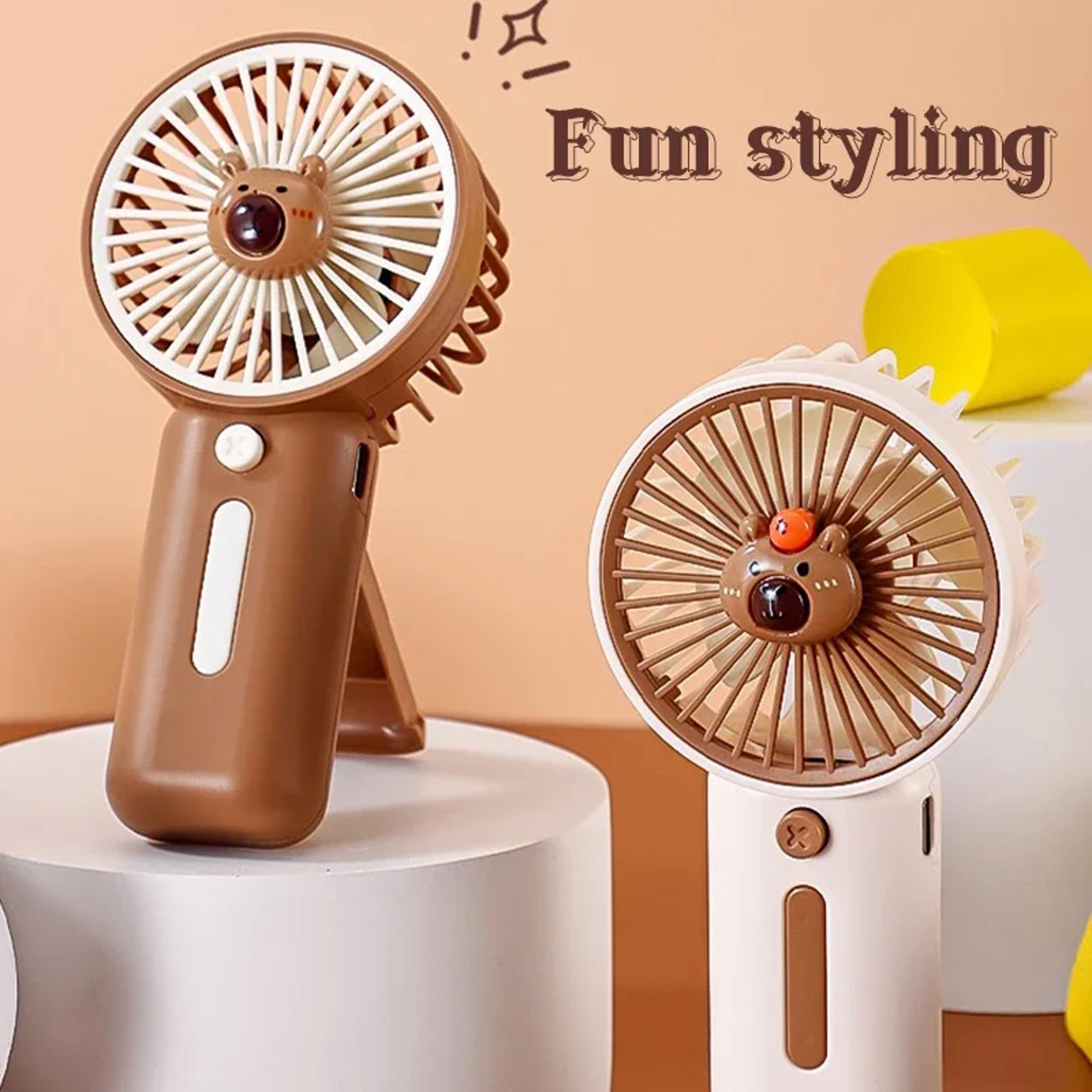 coolbreeze pro portable handheld fan usb rechargeable speed personal cooling fan