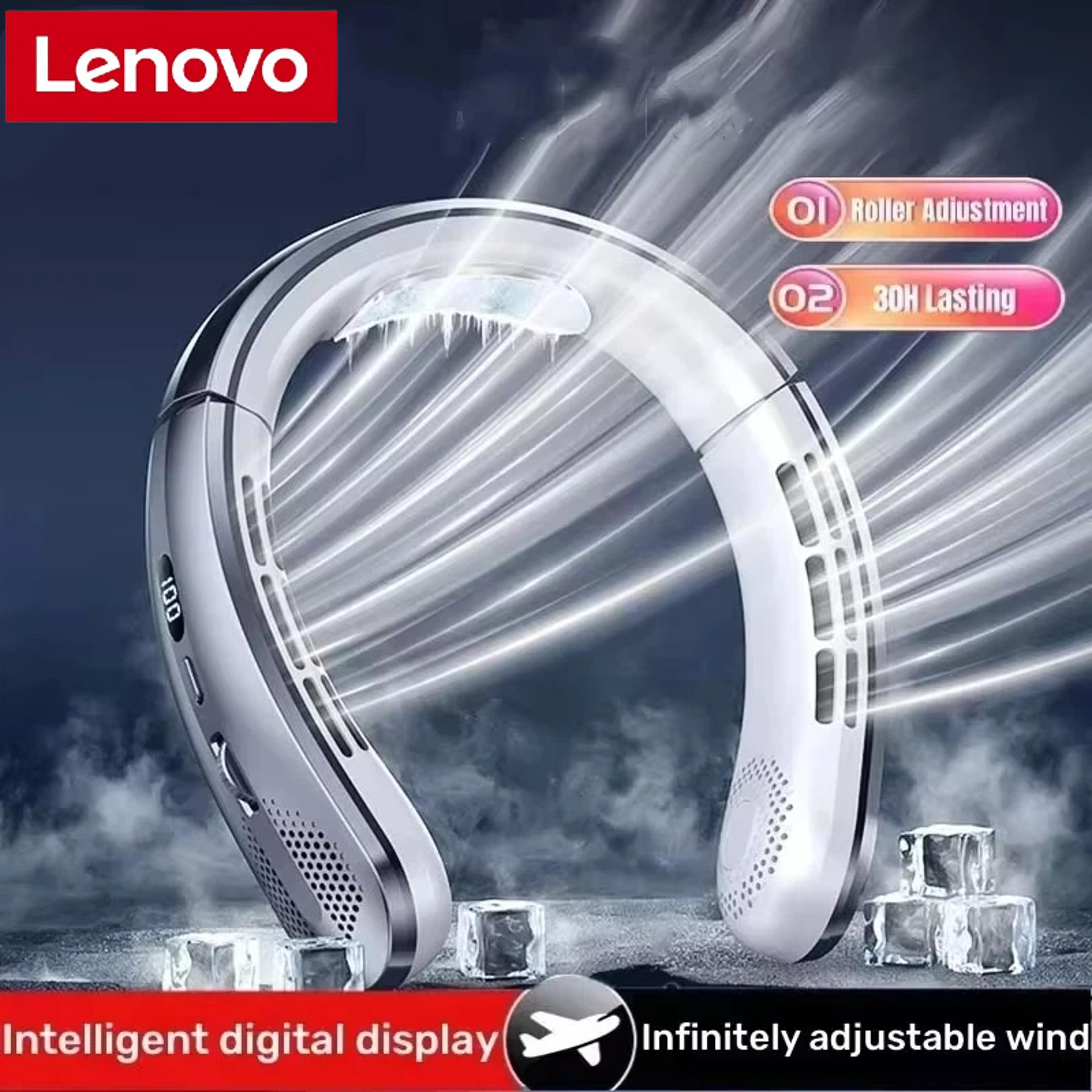 lenovo coolflow pro neck fan rechargeable bladeless personal air cooler