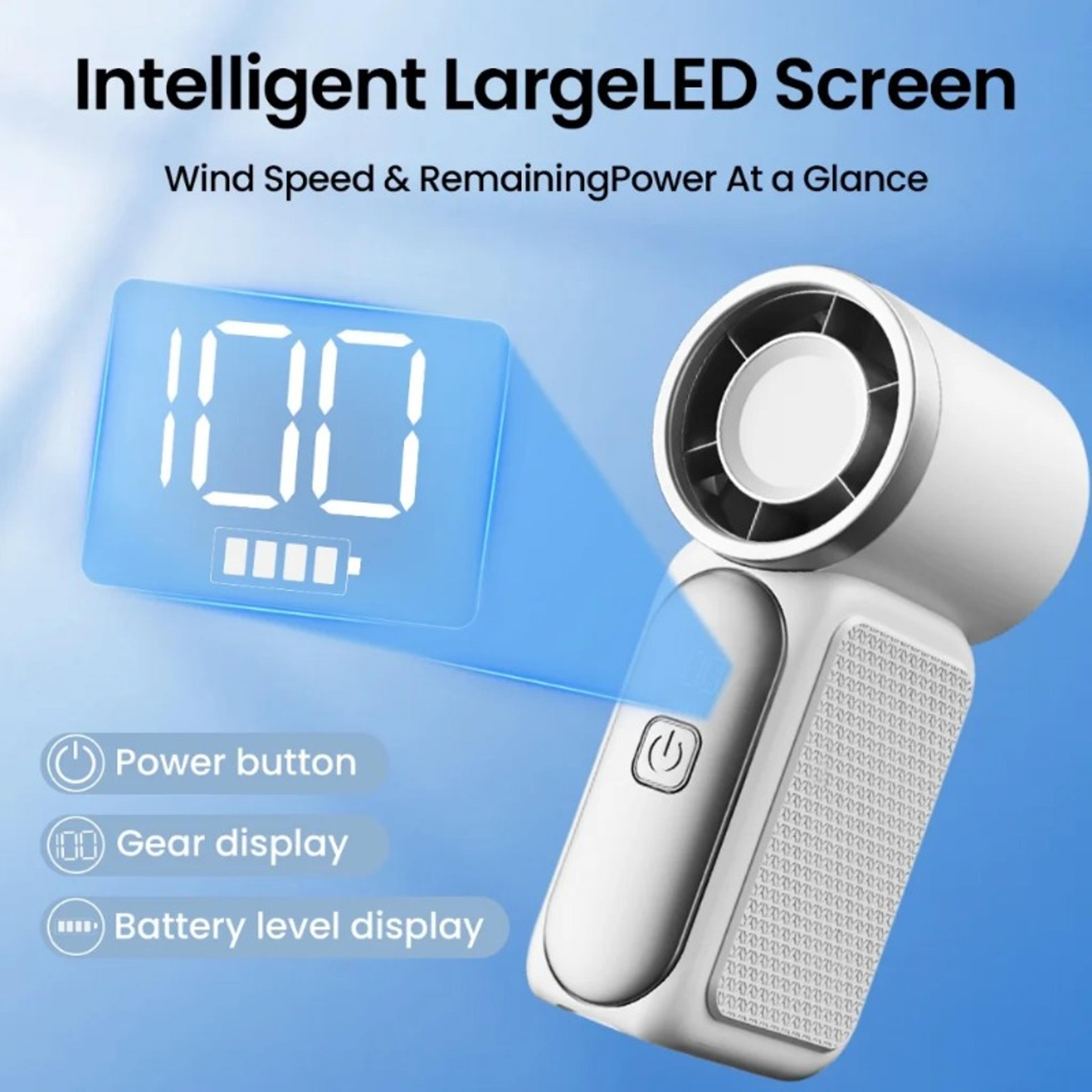 turbobreeze speed portable handheld fan usb rechargeable mini turbo fan for travel & everyday cooling