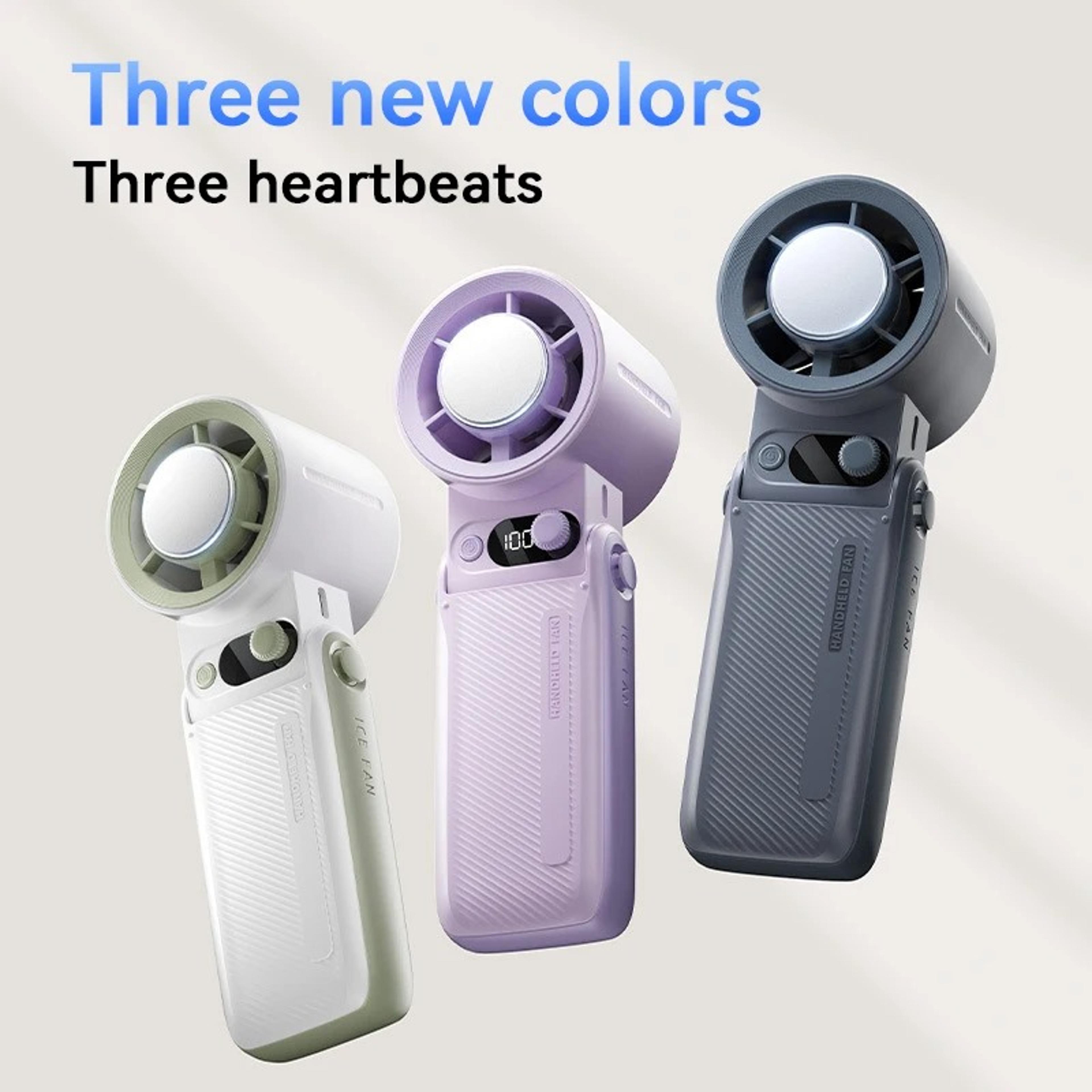 portable handheld fan gear turbo rechargeable usb mini strong wind led display