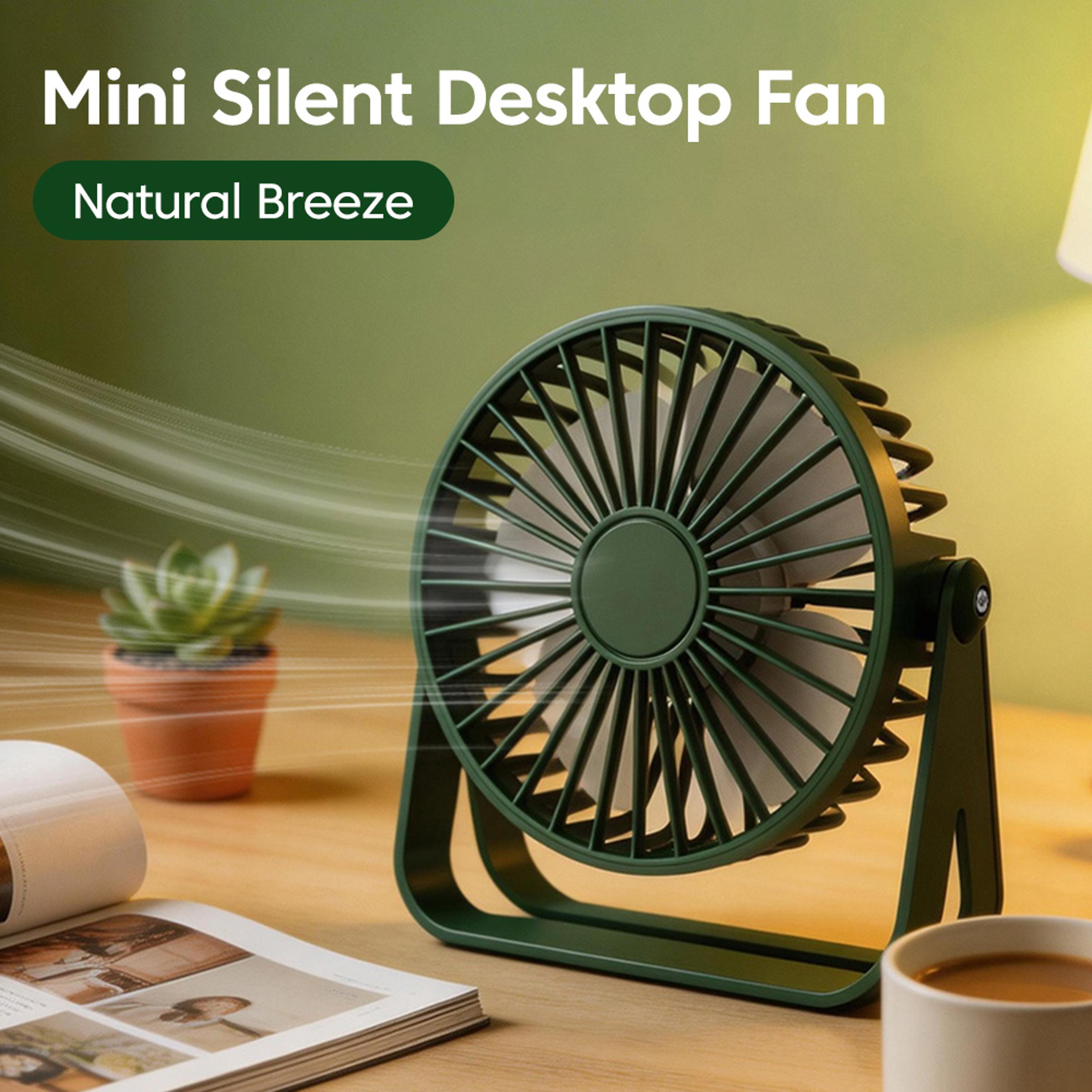 portable mini usb desktop fan adjustable desk cooling fan for home office dorm