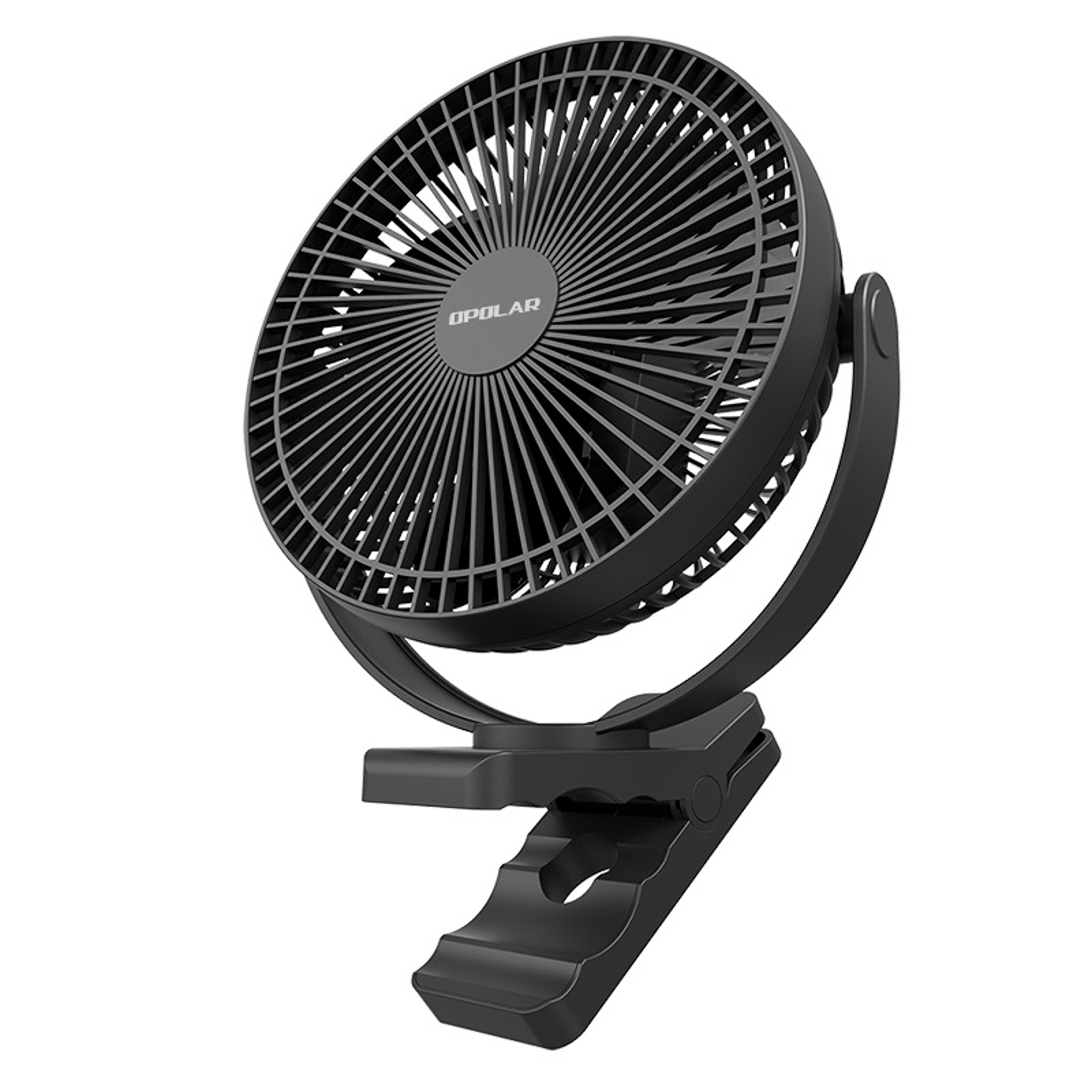opolar rechargeable clip fan portable usb stroller & camping fan