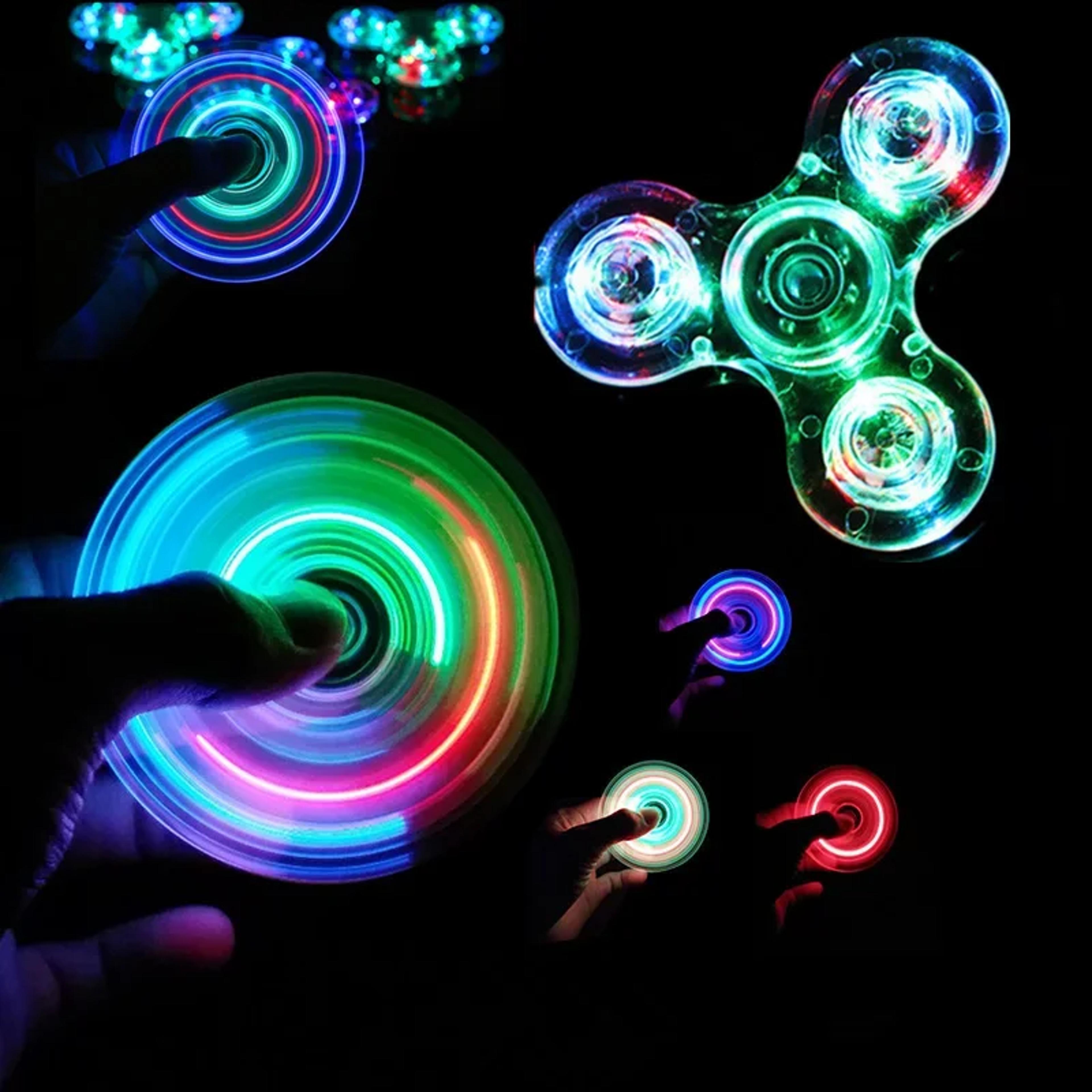 led glow in dark fidget spinner stress relief edc hand spinner toy