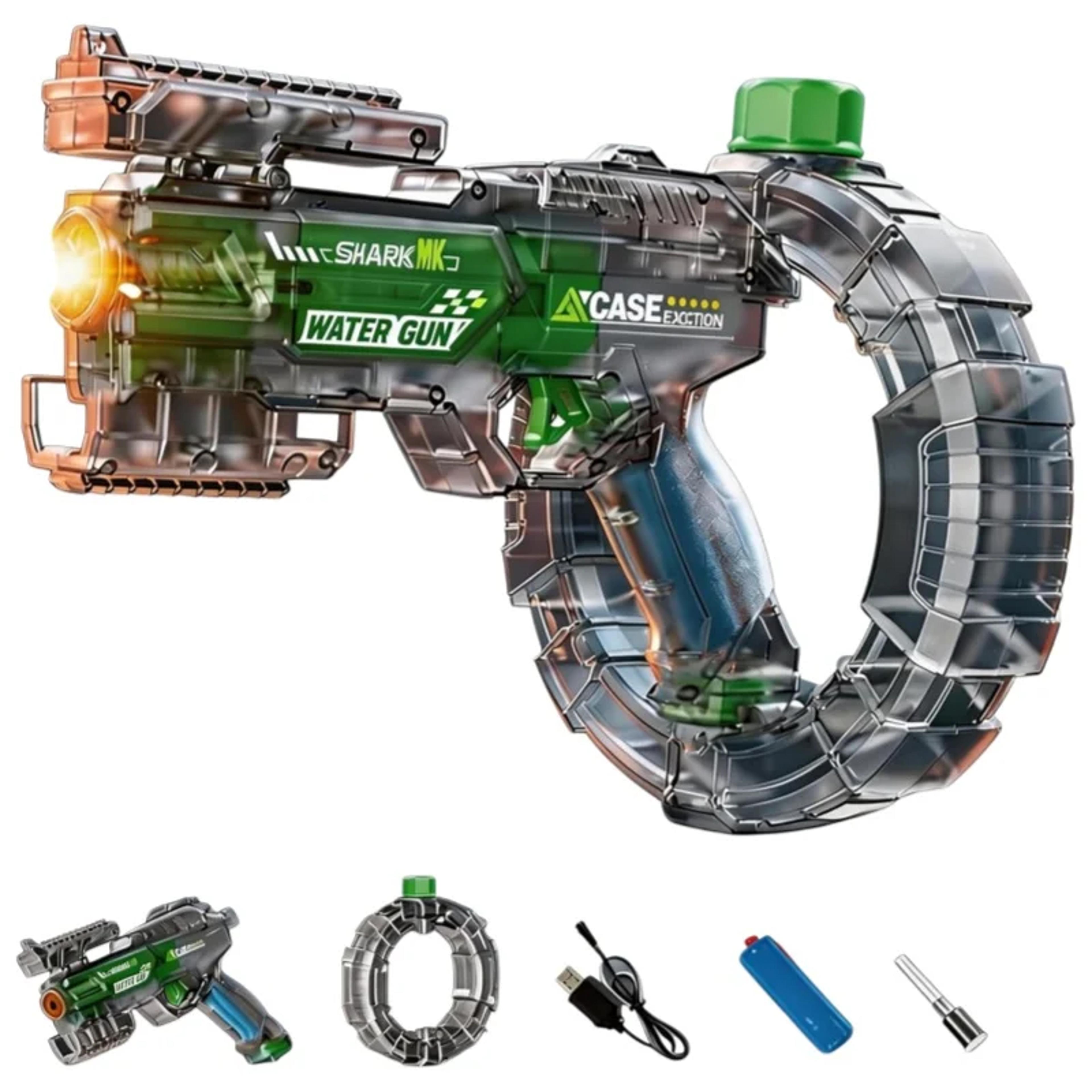 led electric water gun for kids automatic continuous splash toy