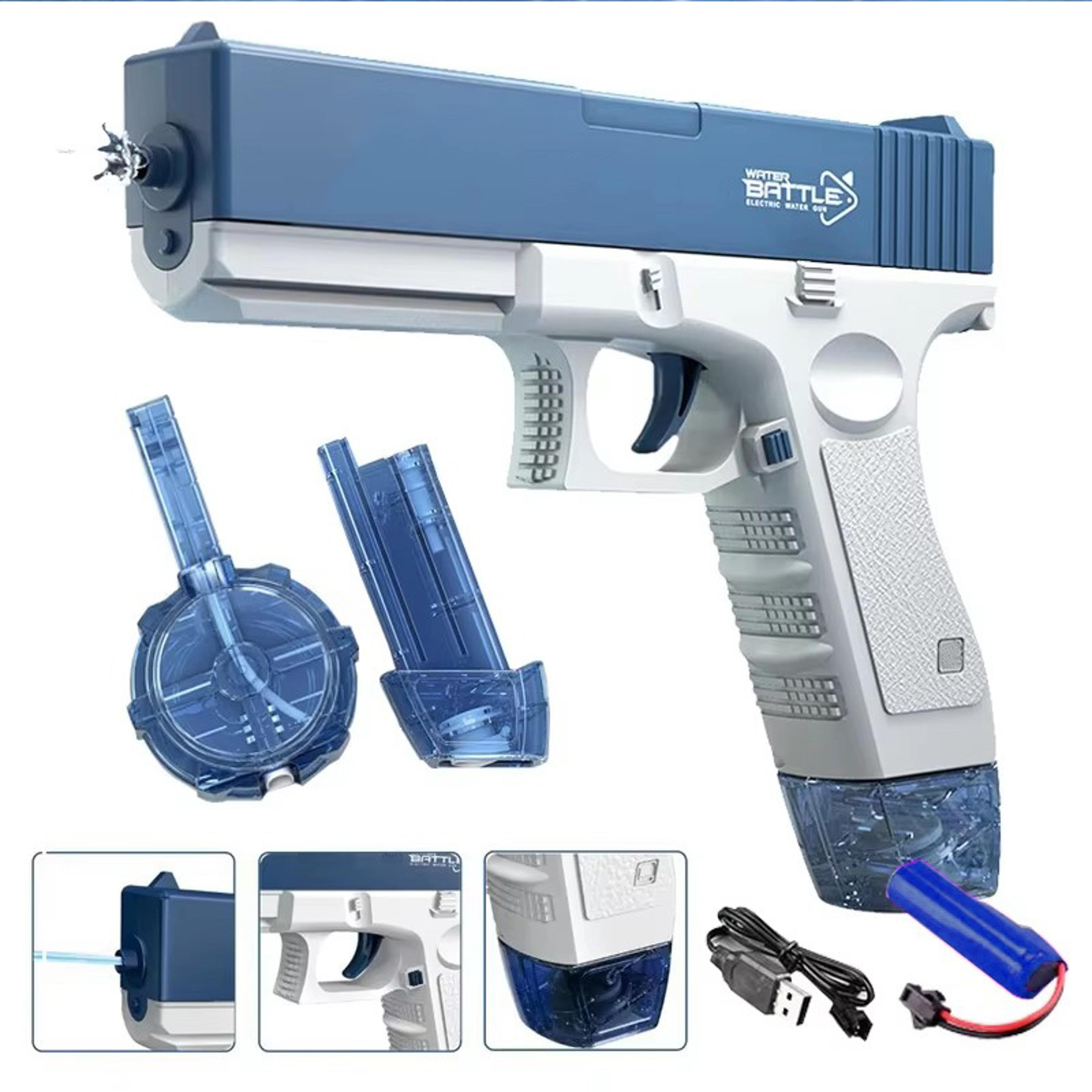 portable electric water gun toy automatic burst water blaster for kids outdoor summer water play