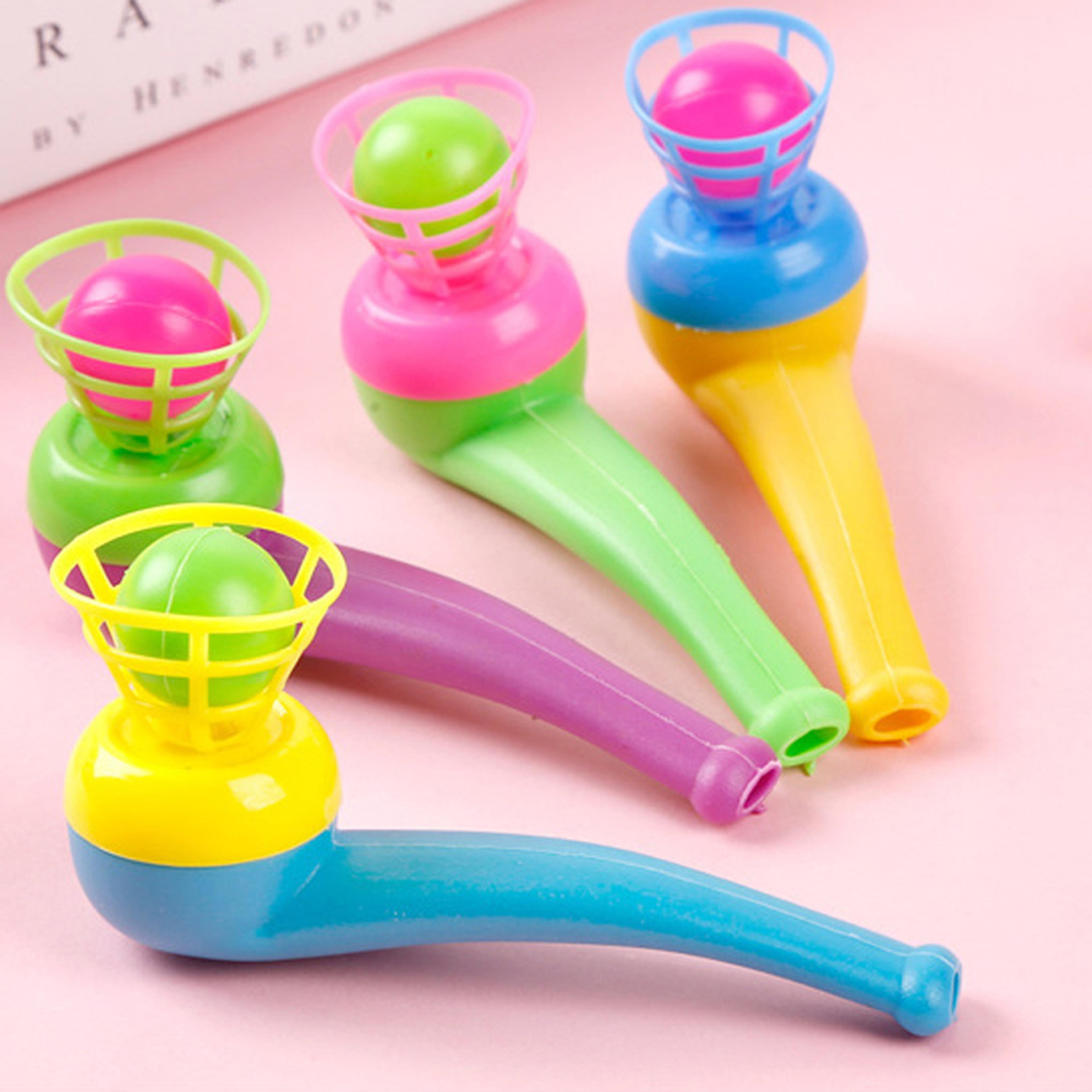 blowing pipe ball toy set balance training outdoor game for kids coordination fun