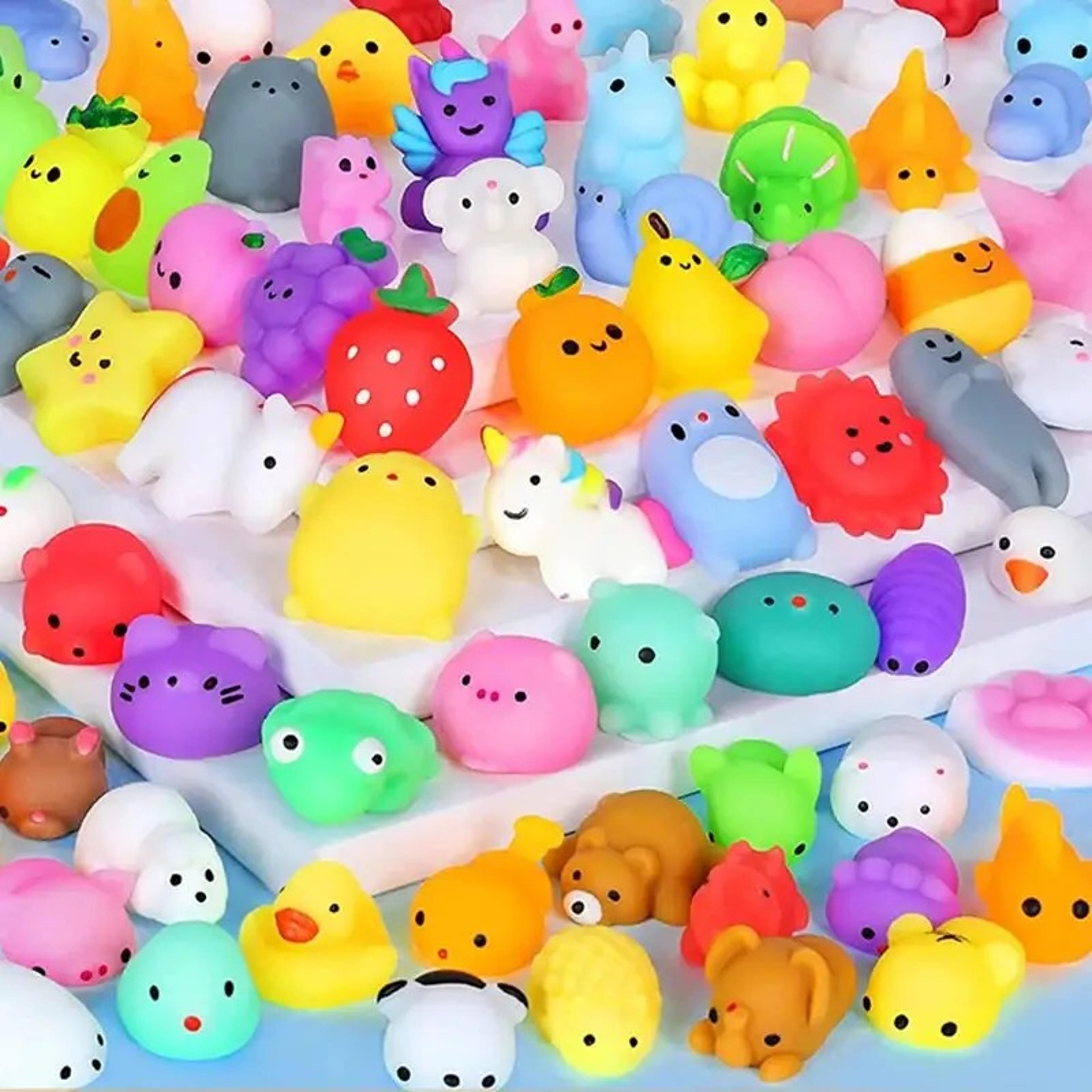 cute animal fidget stress relief squishy toys set sensory mini rubber pinch toys