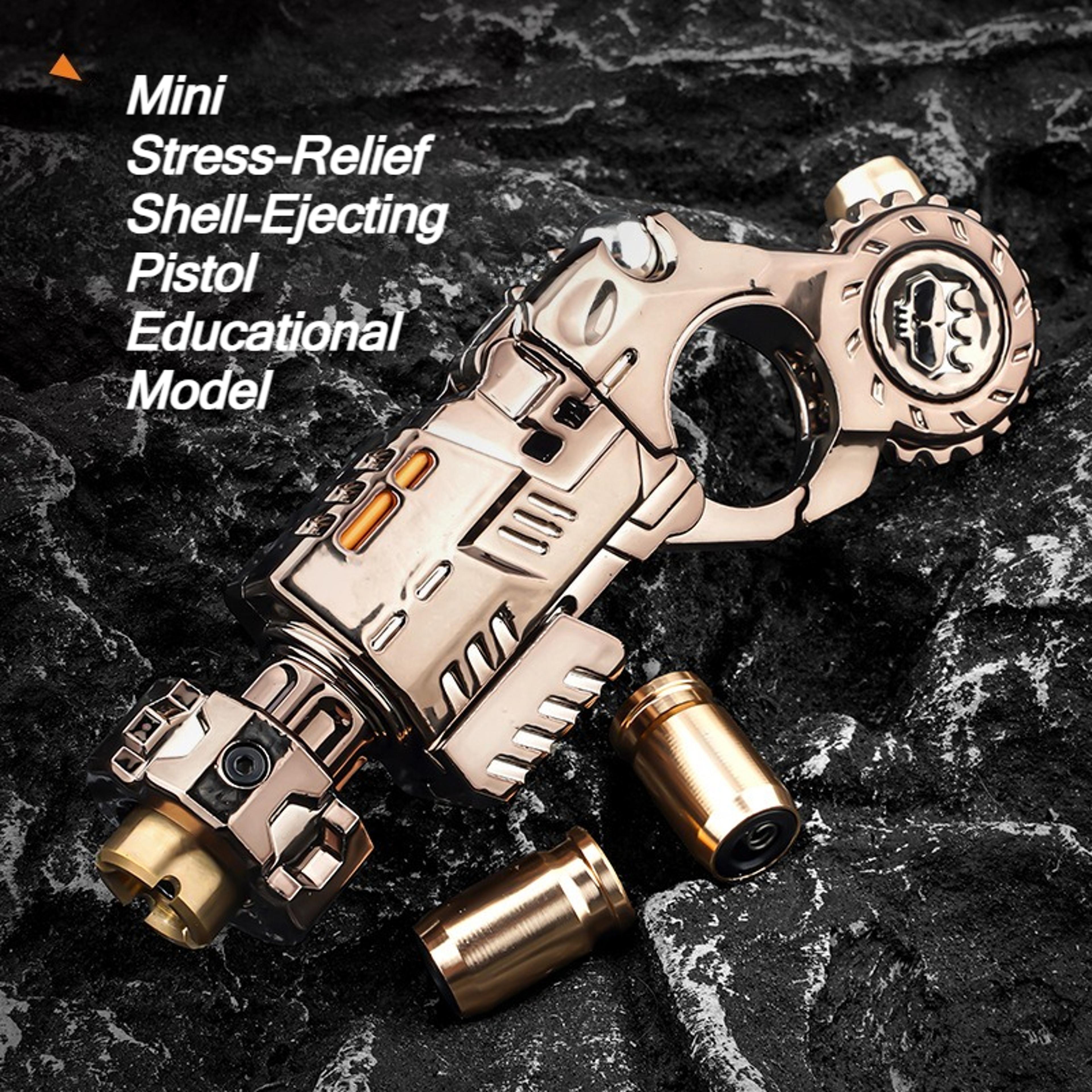 shell ejecting alloy toy gun fidget spinner stress relief desk gadget for boys gift