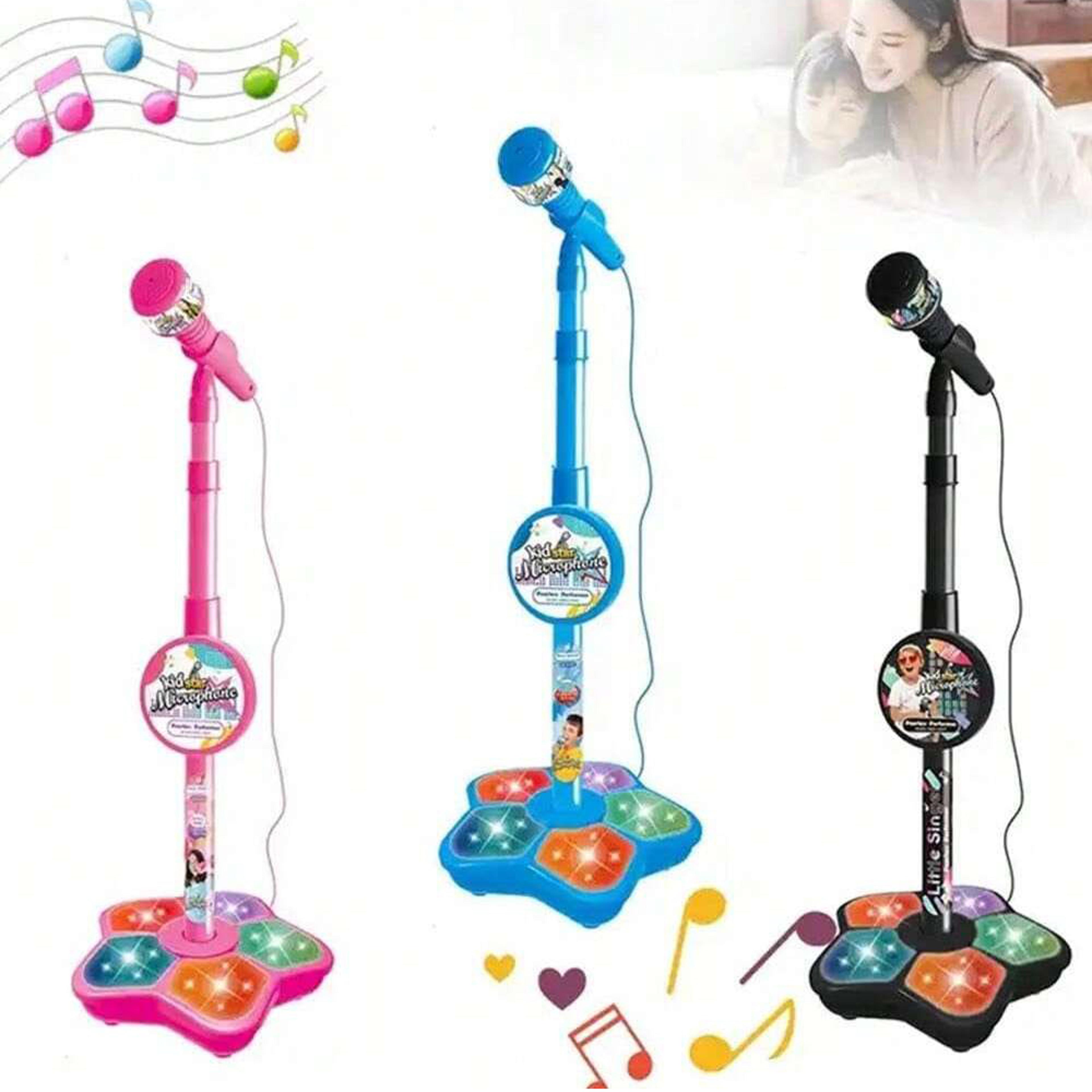 kids karaoke microphone stand toy portable children karaoke machine for kids party singing set