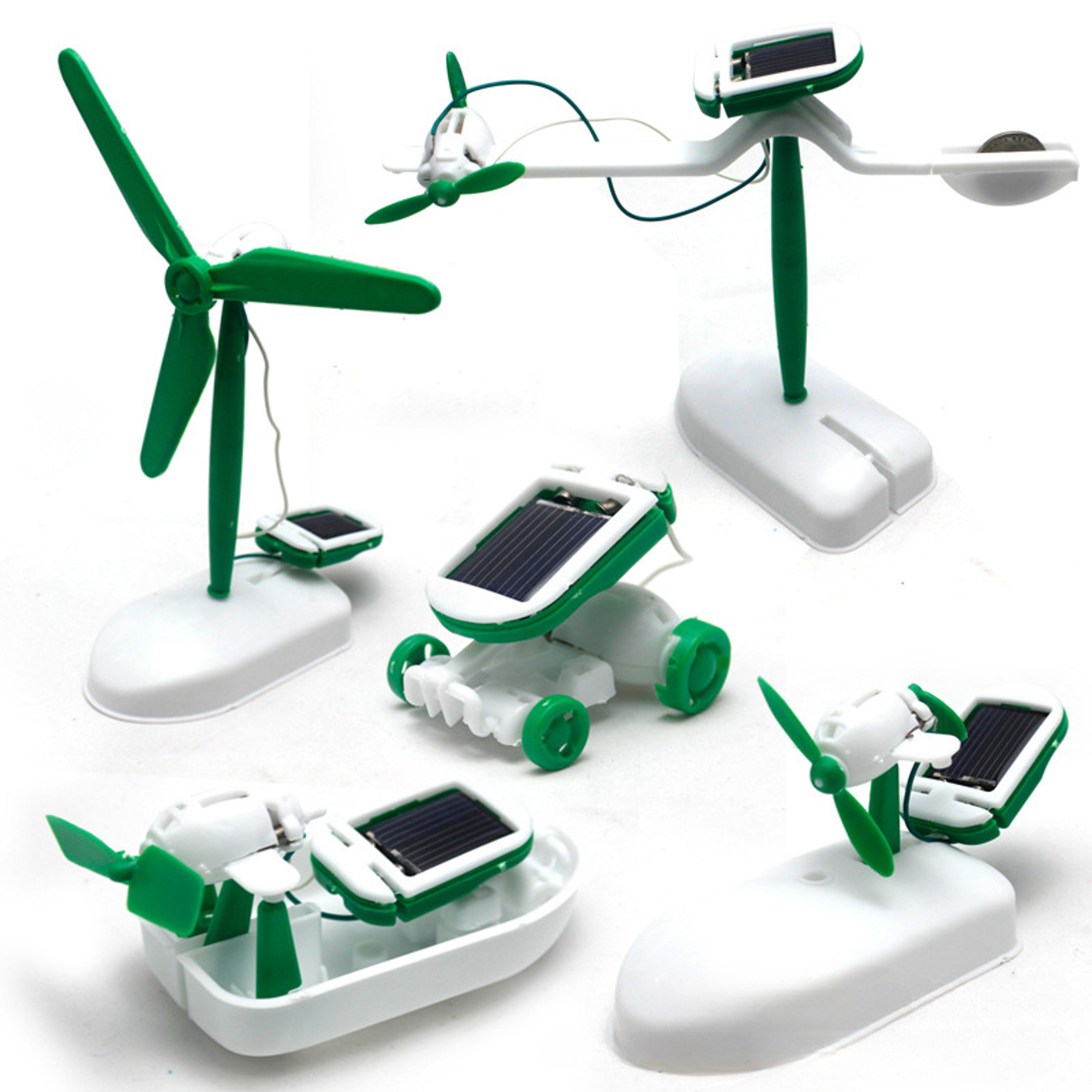 solar robot kit diy stem building toy for kids