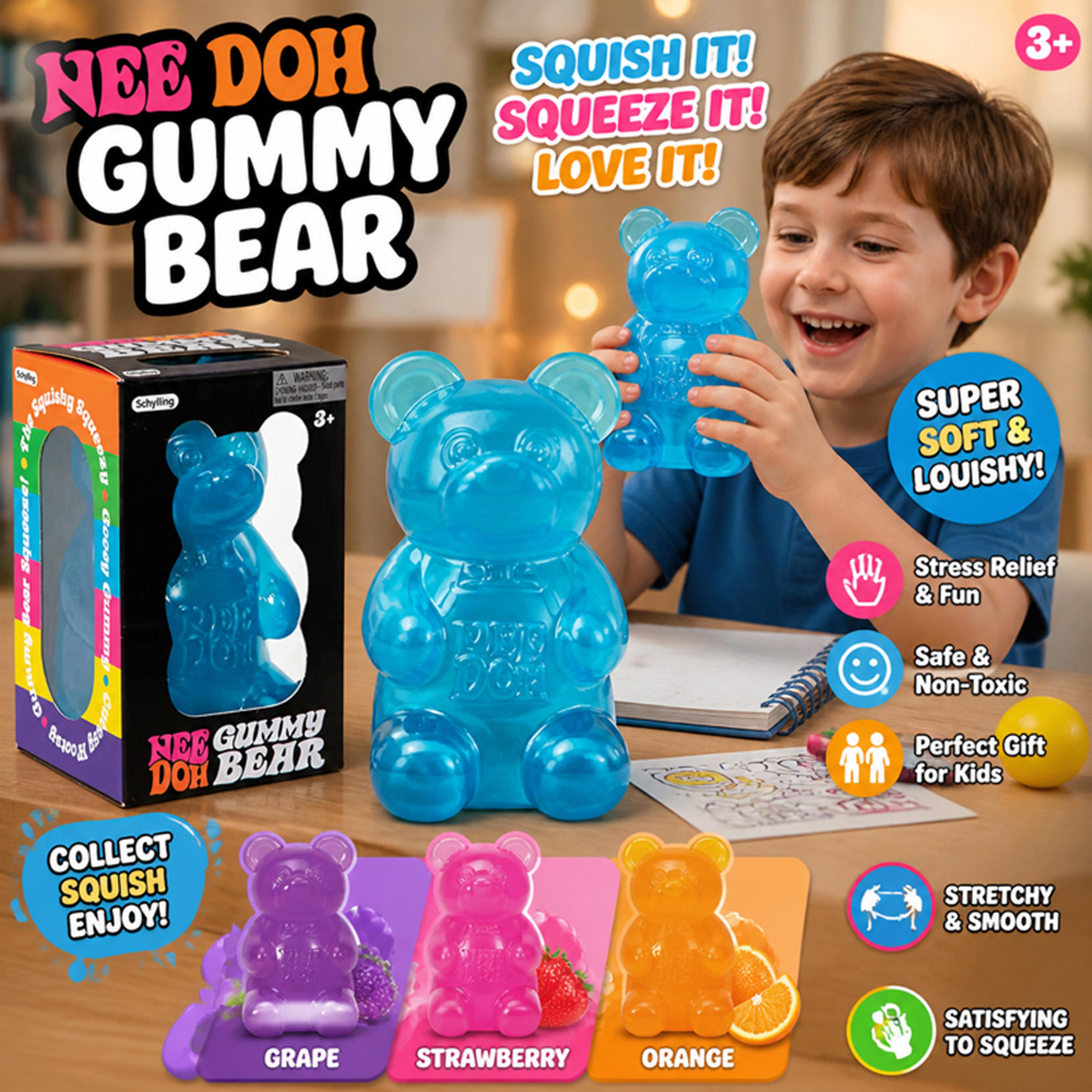 cute maltose bear squishy stress relief sensory fidget toy desk decoration