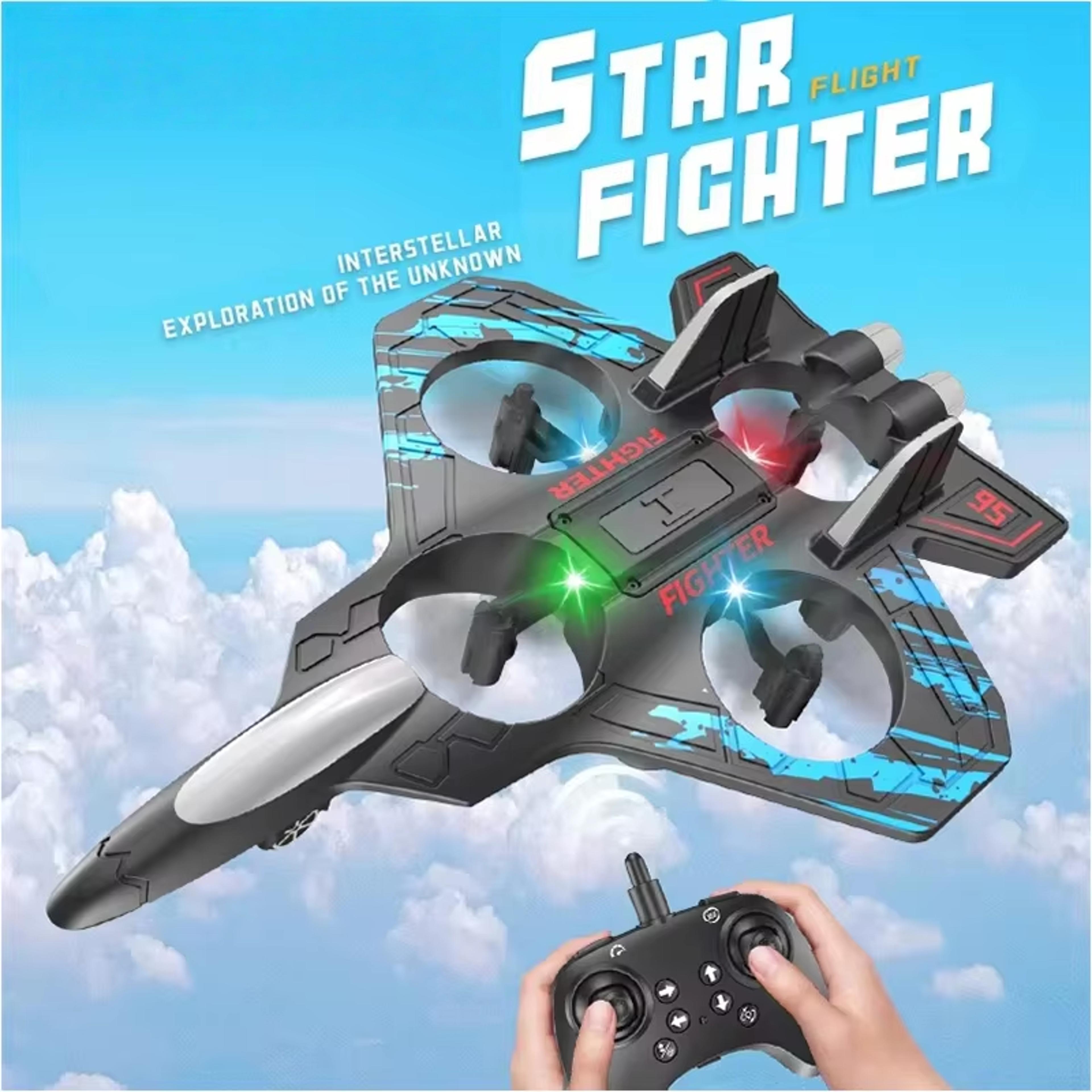 rc foam glider stunt plane led helicopter with tumbling flight features