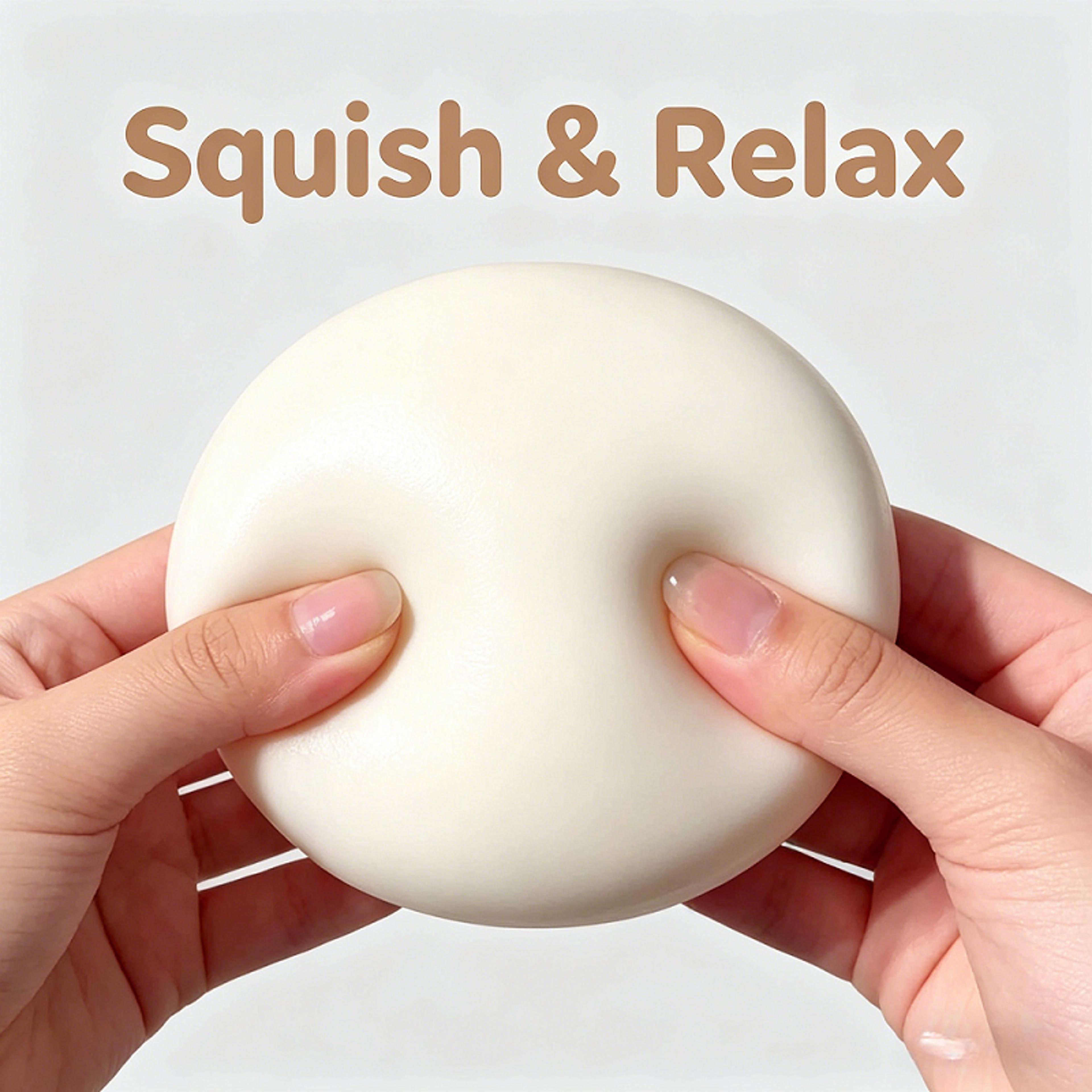milk cake squishy squeeze toy cute dessert inspired stress relief fidget