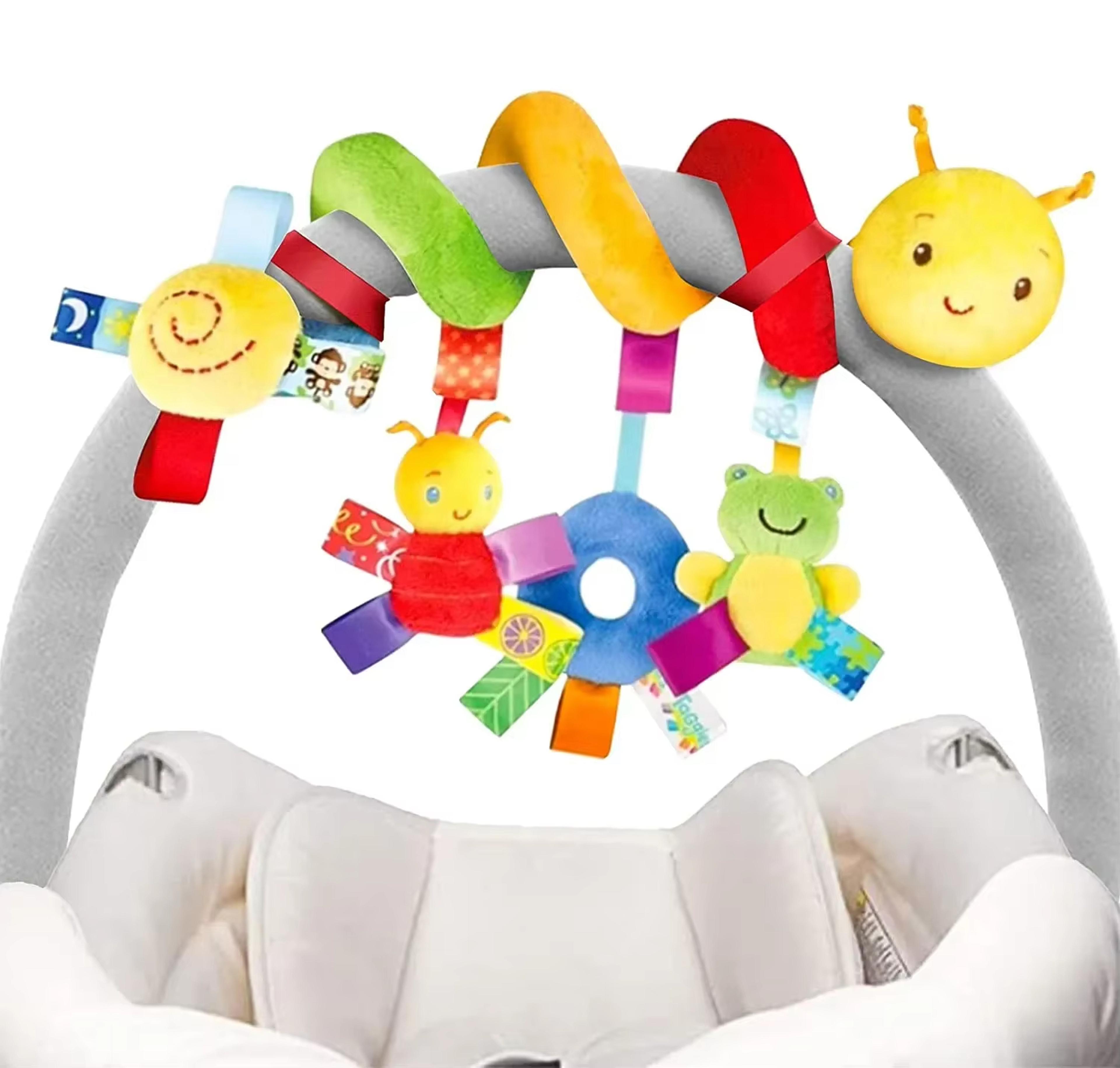 soft spiral crib & stroller hanging rattle toy for newborns baby car seat sensory mobile