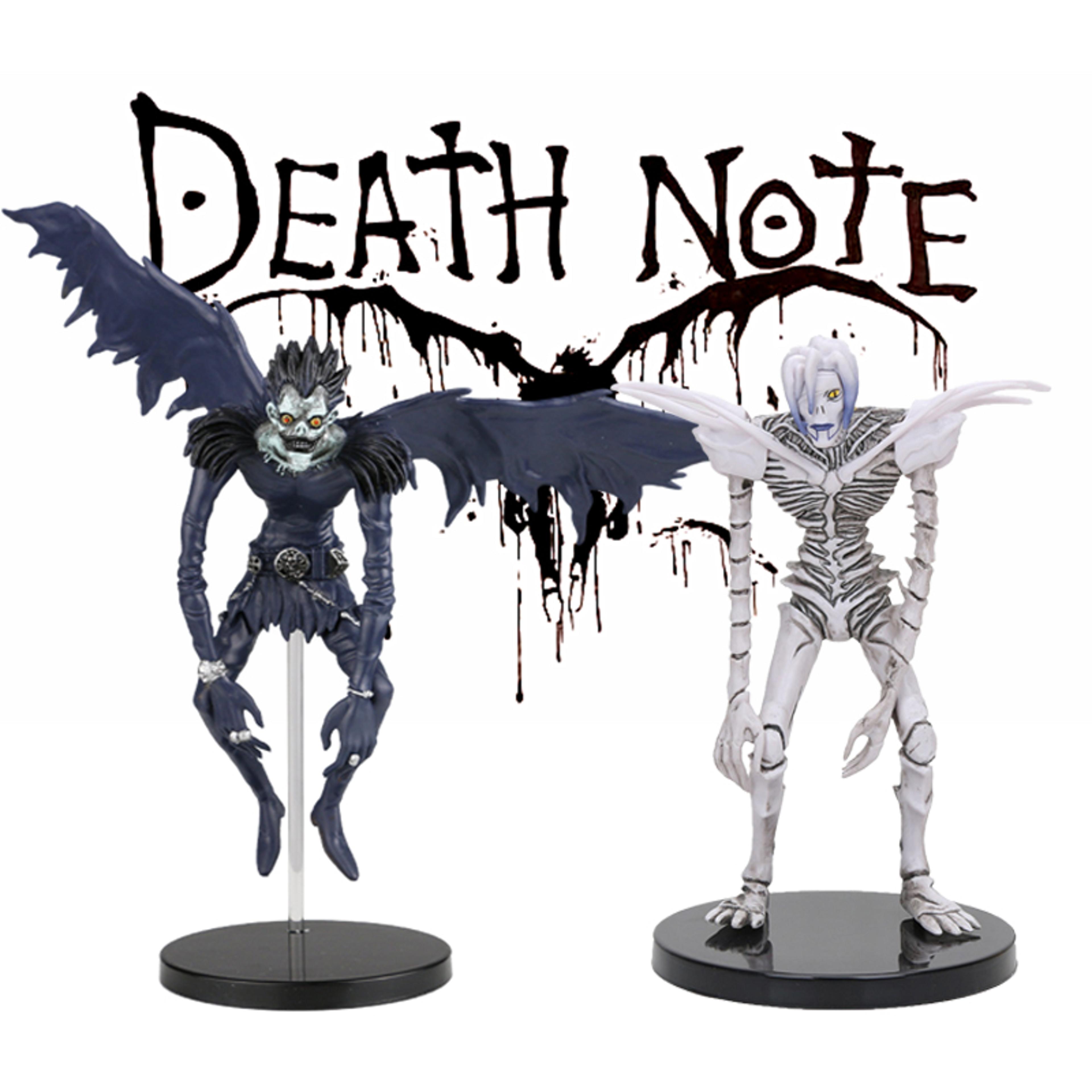 death note ryuk & rem anime action figure pvc collectible statue desktop decoration