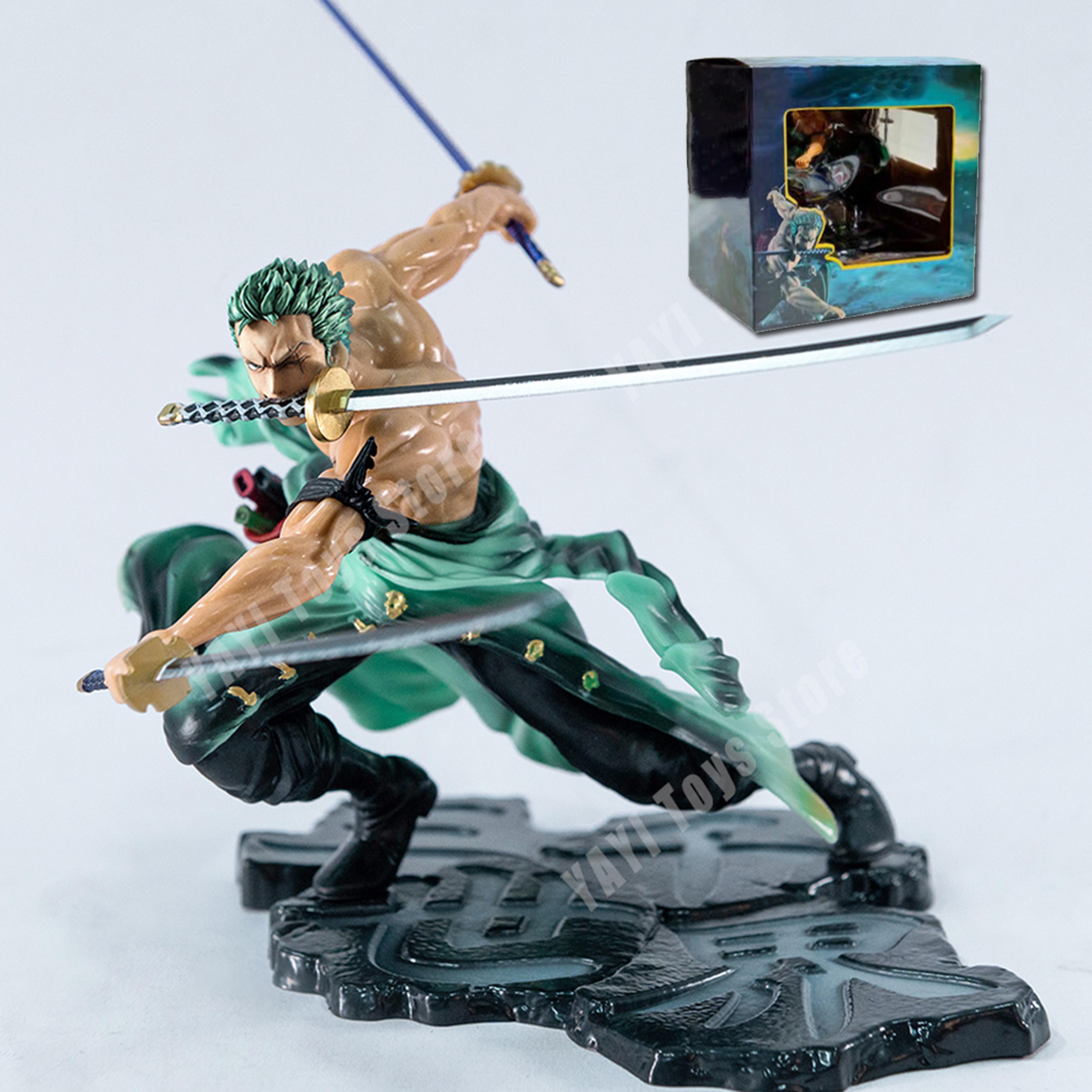 one piece roronoa zoro gk anime action figure collectible statue model