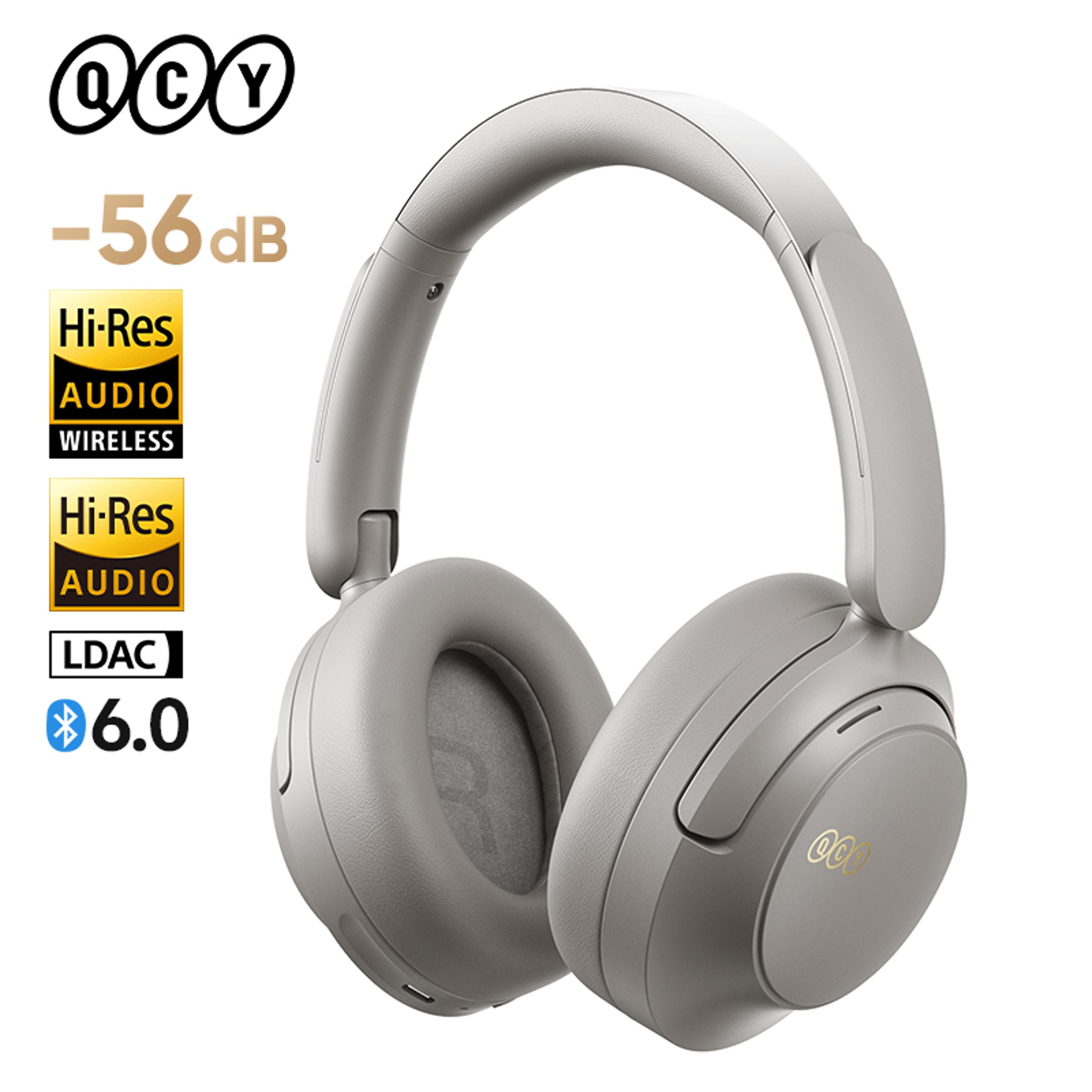 adaptive anc wireless over ear headphones with hi res audio & battery